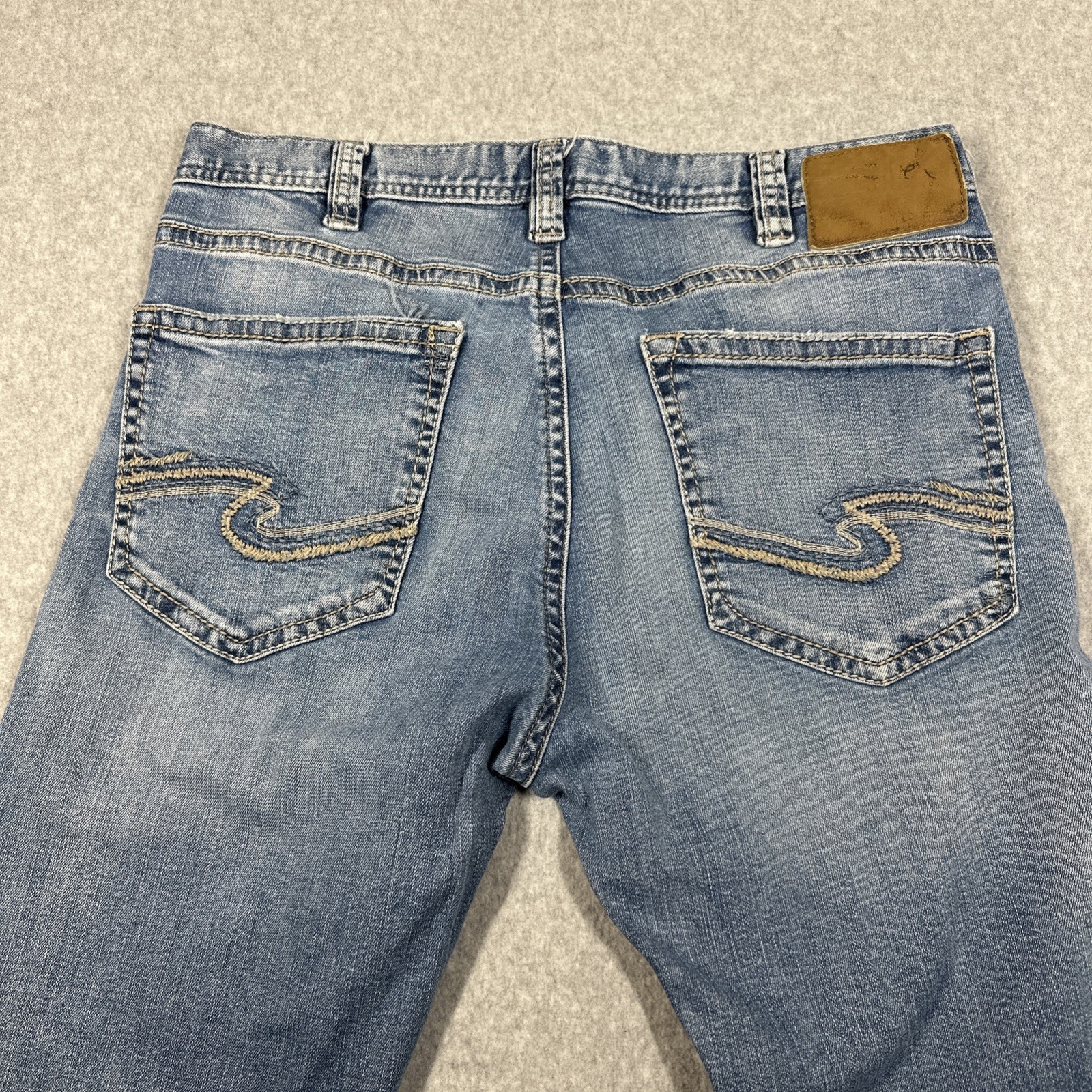 Silver Jeans Co. Grayson Heritage Straight Leg Denim Jeans 34×34(34×33) Fade