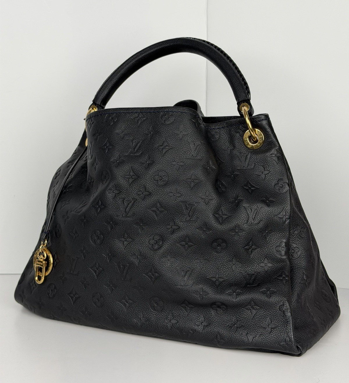 Louis Vuitton Artsy MM Handbag in Black Embossed Empreinte Leather 2012 F2
