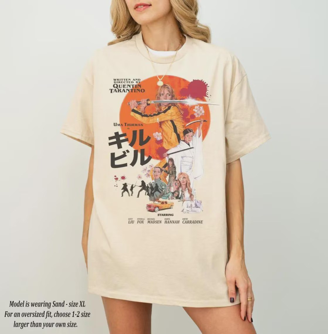 Kill Bill Shirt Quentin Tarantino Uma Thurman Movie Vintage T-Shirt/Sweatshirt
