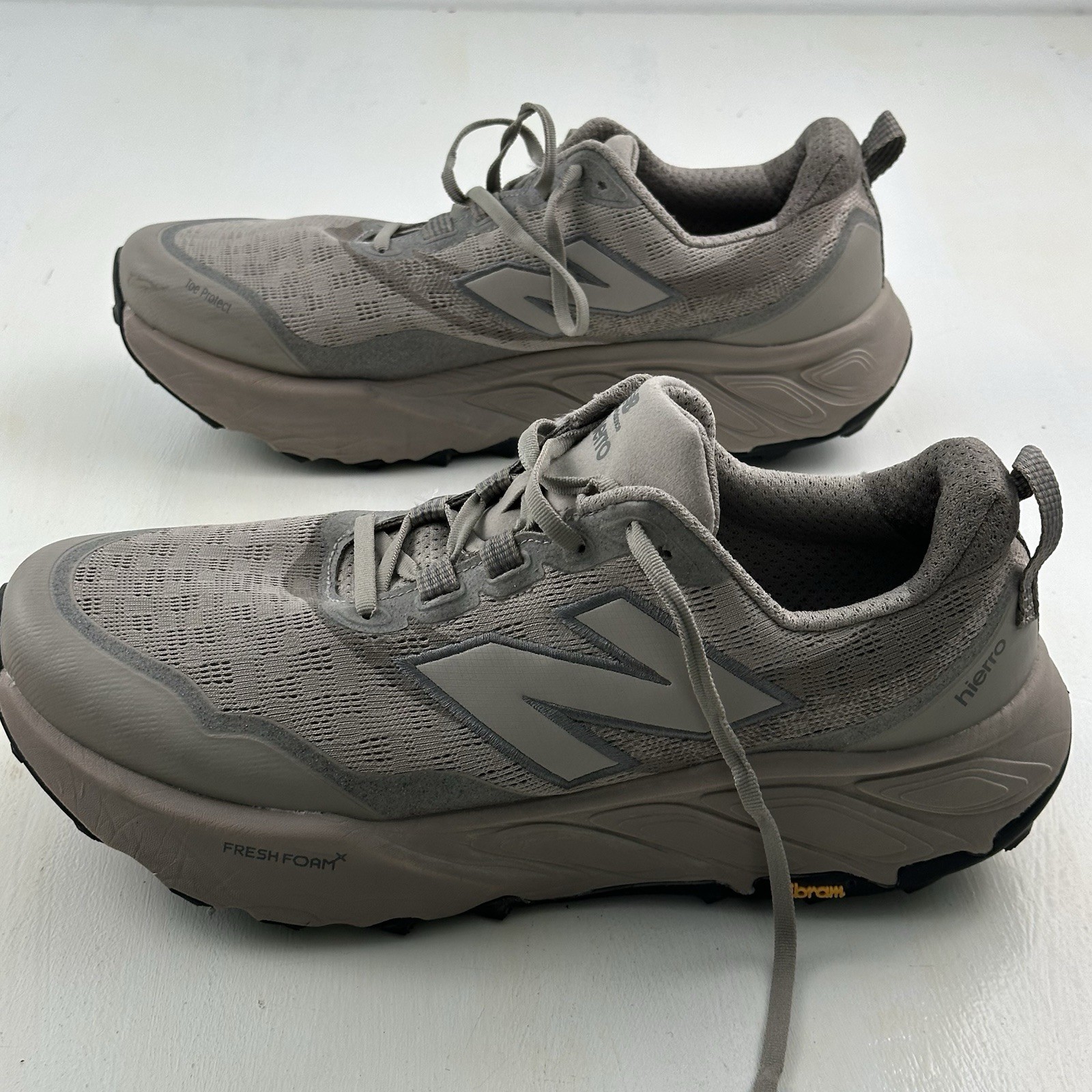 New Balance Fresh Foam X Hierro v9 GTX Shoes Men 14 4E EEEE MTHIERY9 Gray Beige