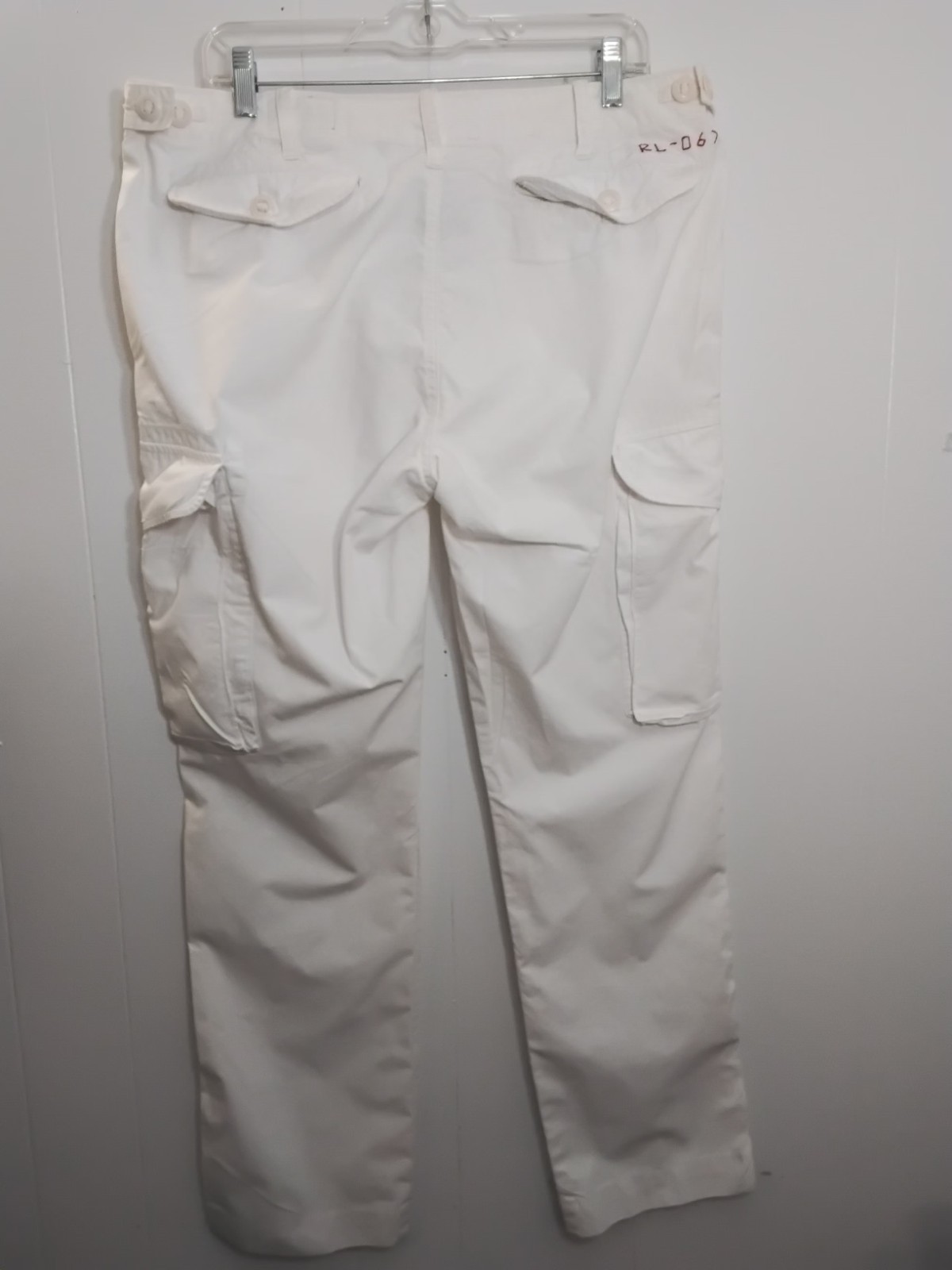 Ralph Lauren White Cargo Combat Pants Size 35/30
