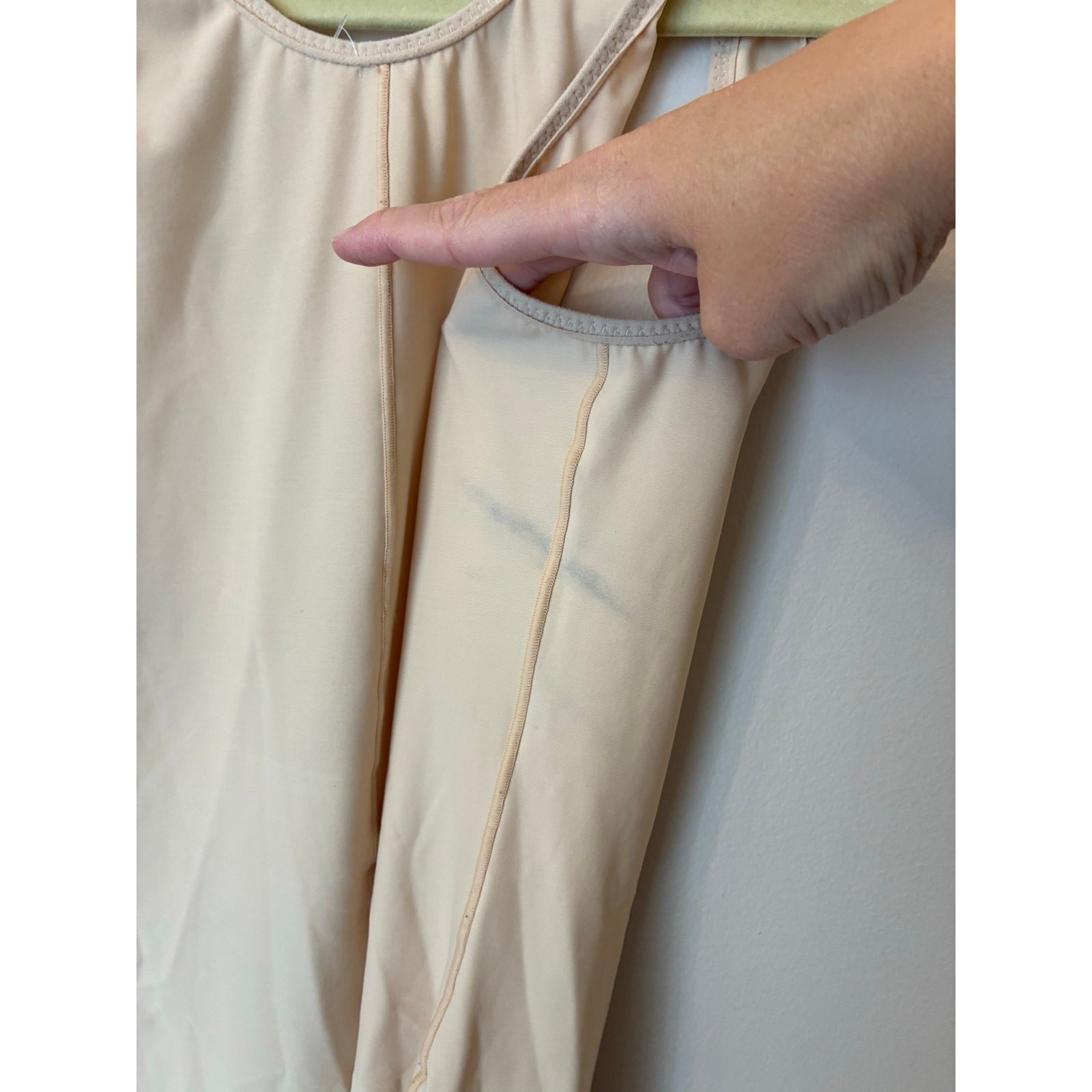 Isavela Body Suit Mid Thigh Length Suspender Surgery Compression Garment XL