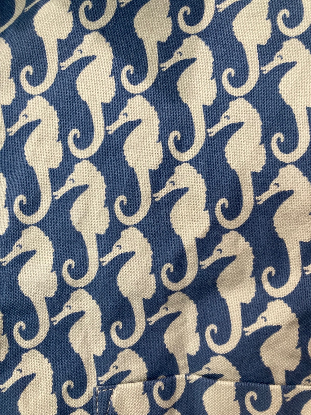 J CREW Seahorse Nautical 100% Cotton Button Up Shirt Long Sleeve Womens Size XXS