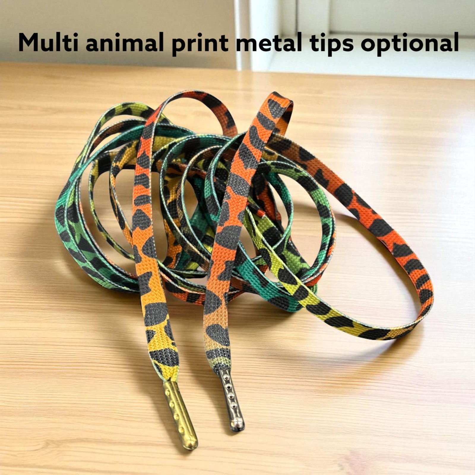 NEW Strings Camo Shoelaces 45 Long Great Color.