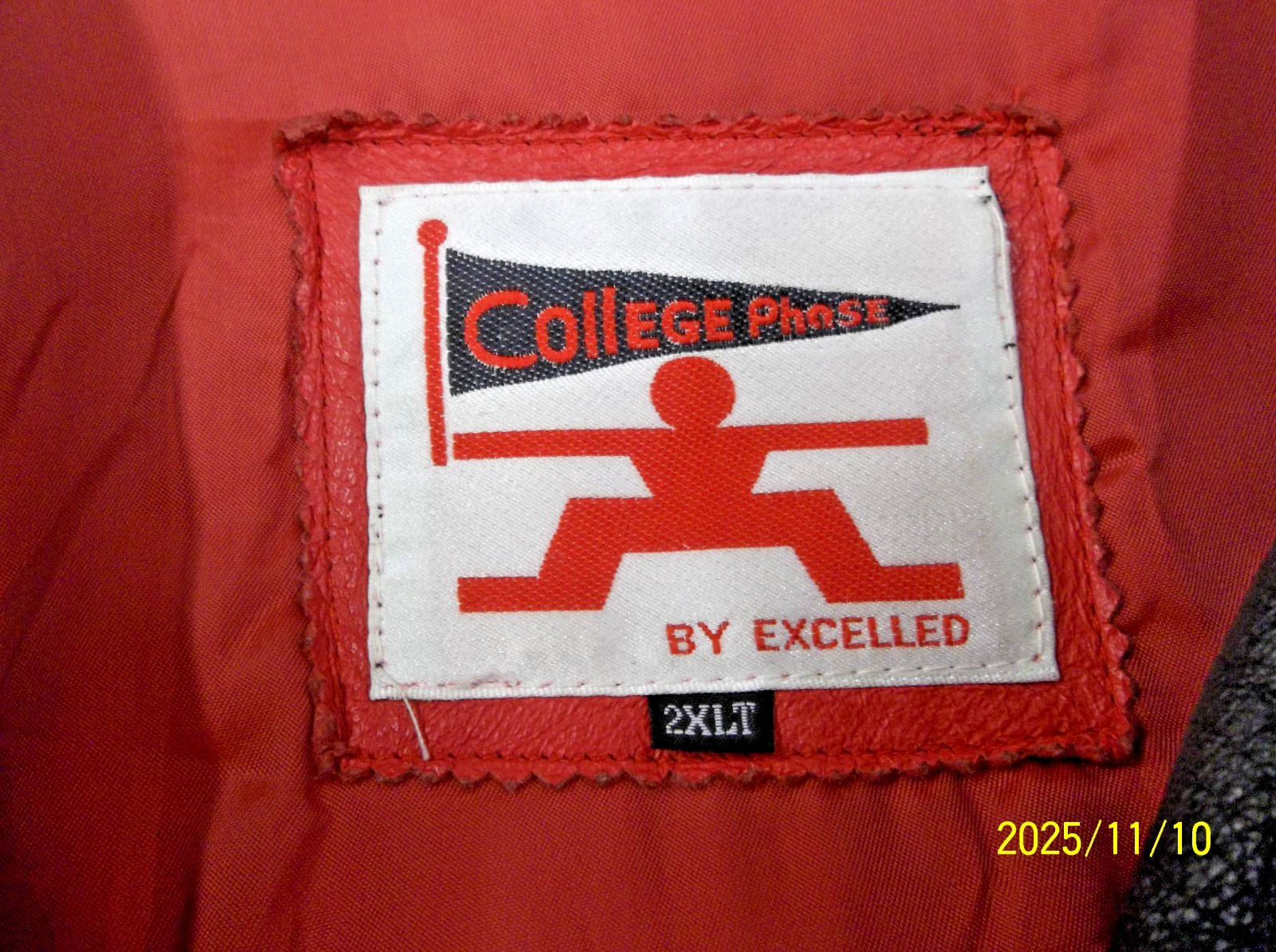 Nebraska huskers college phase leather jacket 2 XLT