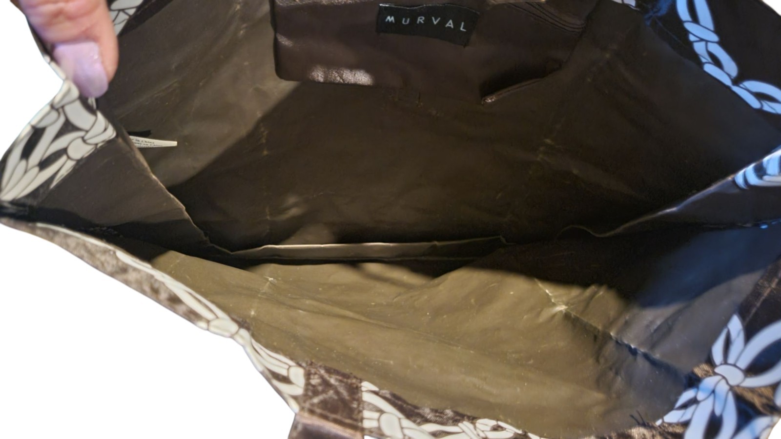 Murval Womens Tote NWT Purse Shopping Bag Heavy Duty Plastic