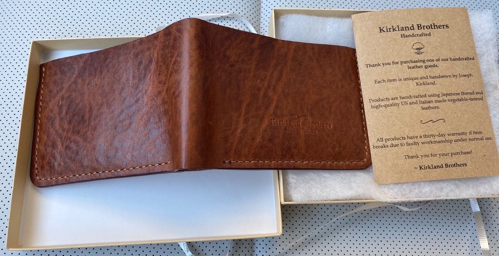 Kirklands Brothers Bifold Wallet for Men – Brown