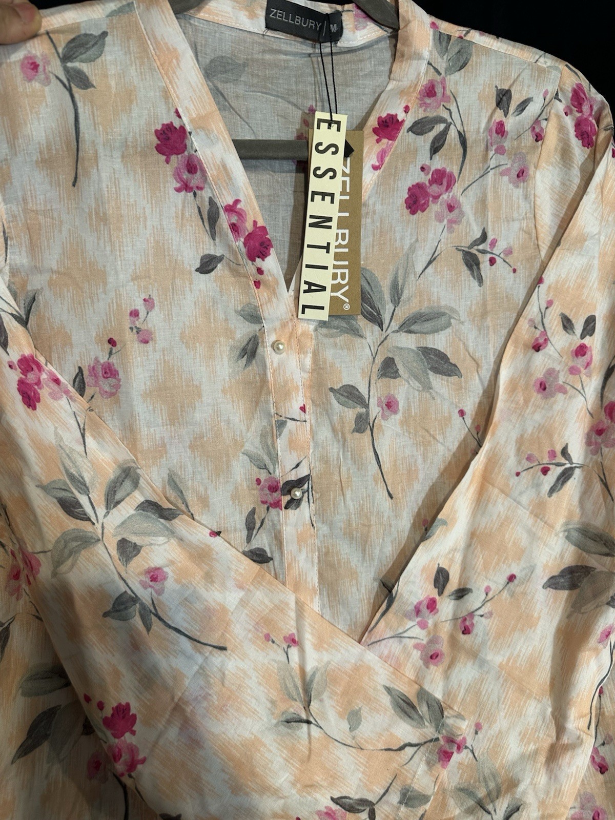 Zellbury Brand Lawn / Cotton Printed Shirt / Kurti – 1 Pc – 2 Medium Sizes -$18