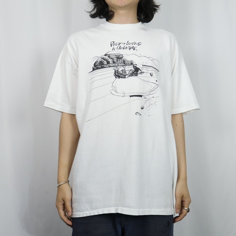 90’s Ralph Steadman USA-made “Beer and Loafing in Charlottesville” tee S-5XL