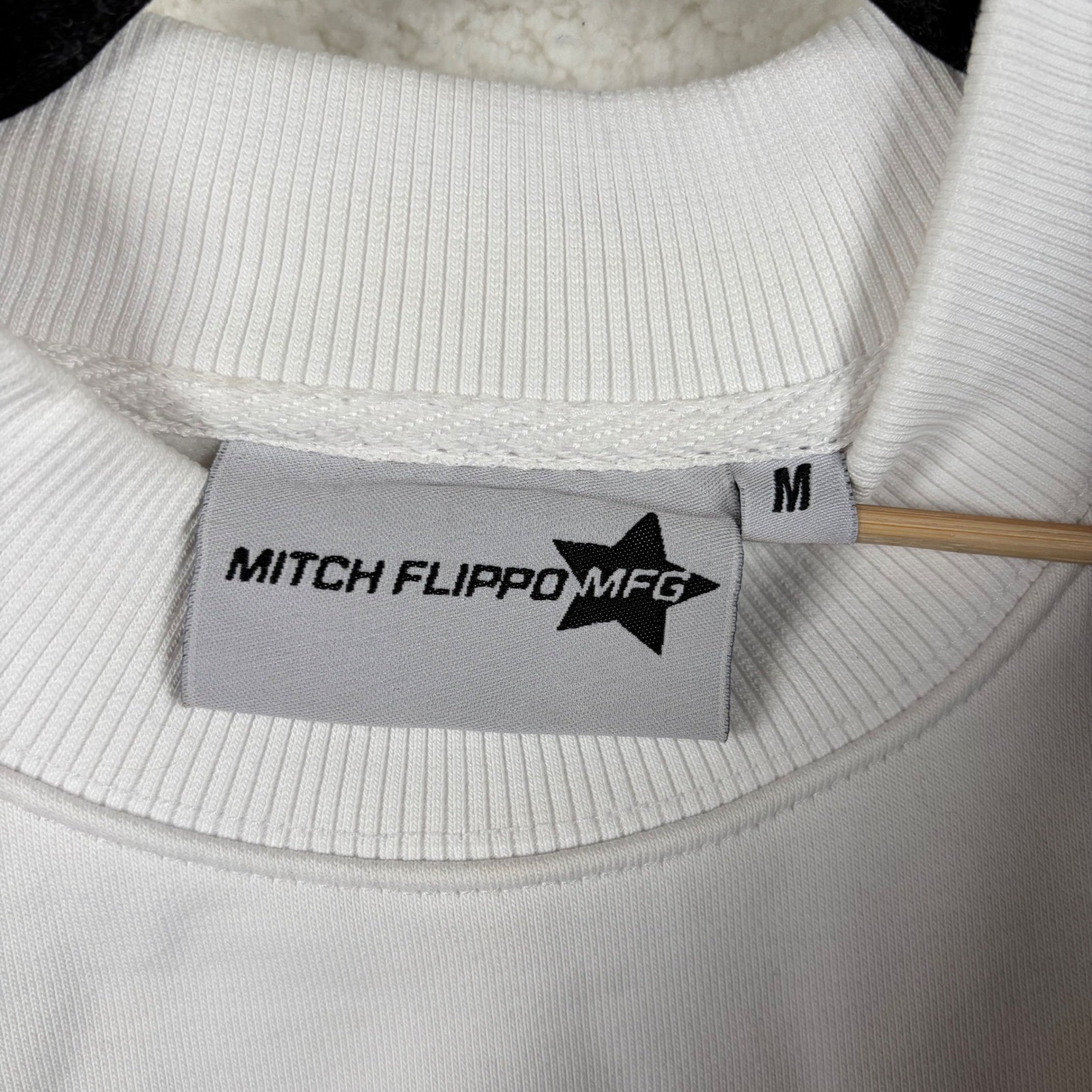Mitch Flippo MFG Thats Common Sense I Fear White Graphic Sweatshirt Medium