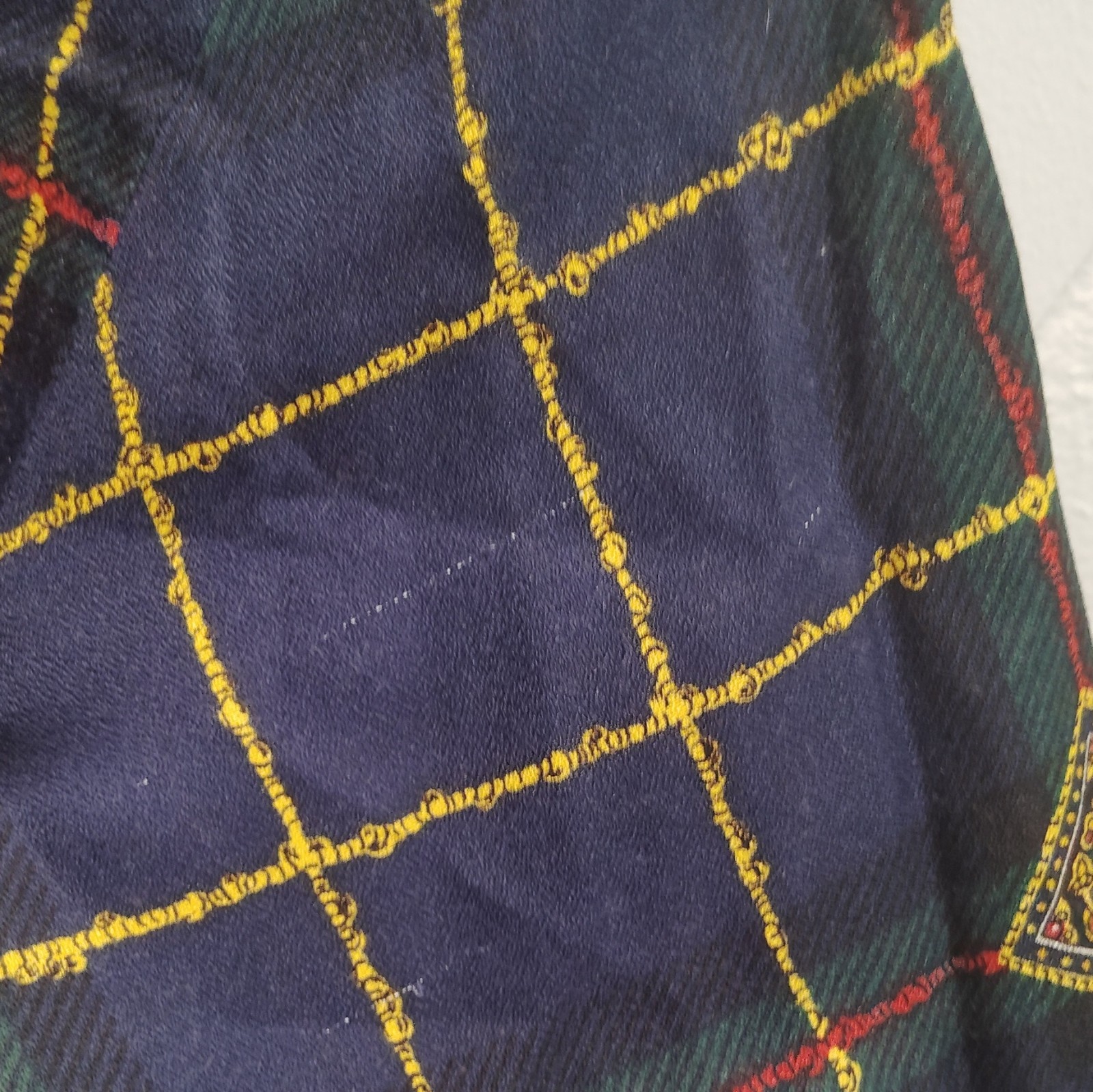 VTG 80’s J. McLaughlin for Sanyo Womens 6 Blue Plaid Collared Long Sleeve Rayon