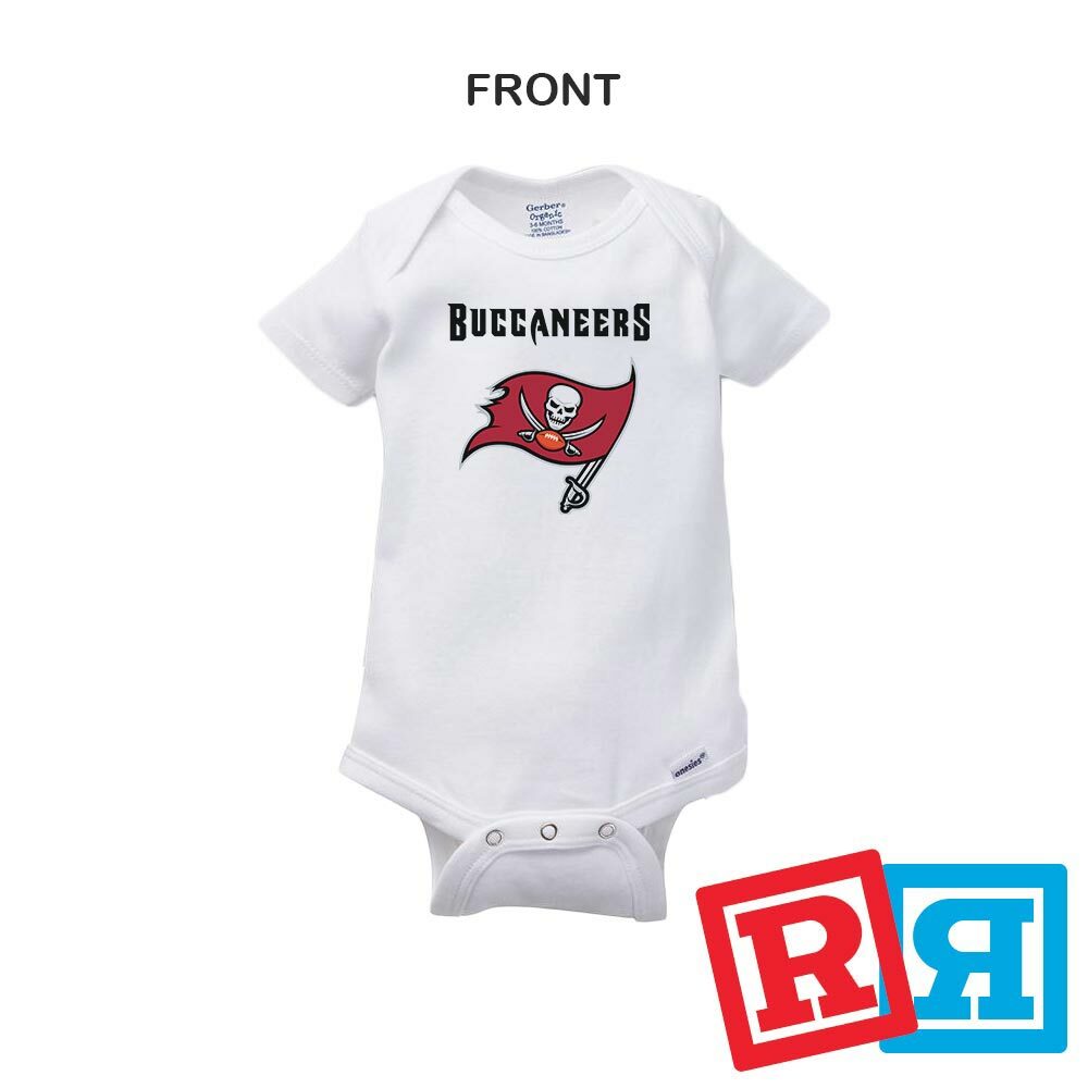 Personalized Tampa Bay Buccaneers Gerber Baby Onesie® Cotton Custom Bodysuit