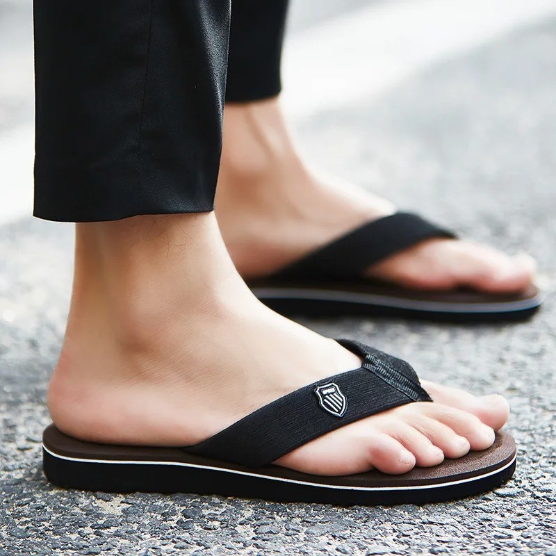 Mens Flip Flops Thong Sandals Shower Beach Slider Slip On Summer Casual Slipper