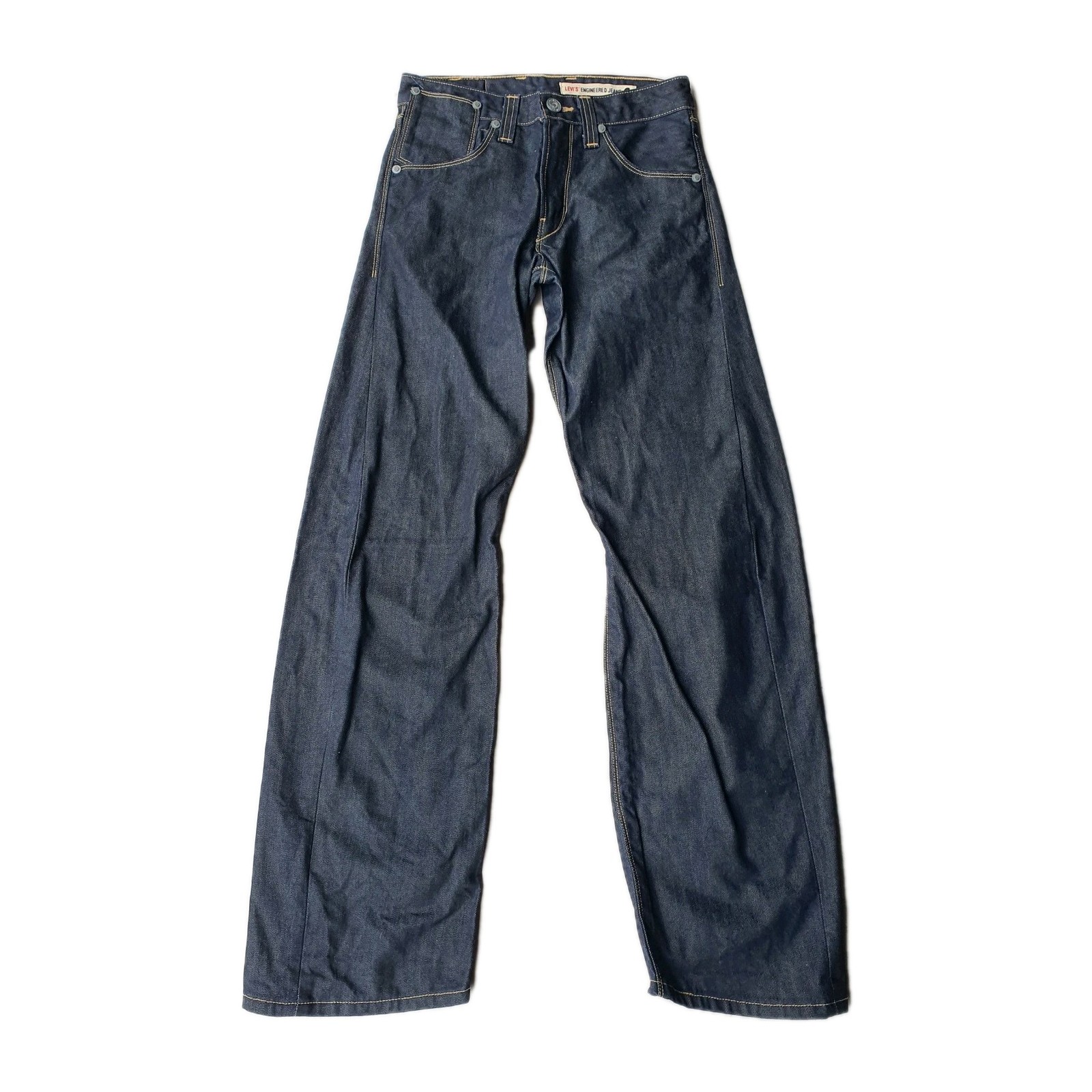 Levi’s Women’s Size 26 Engineered Jeans, Twisted Leg Fit Indigo Dark Wash Denim