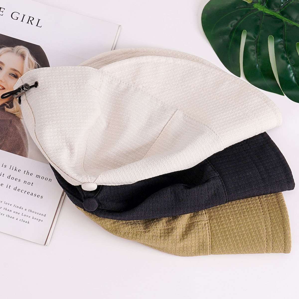 Women Sun Visor Hat Casual Large Wide Brim Uv Protection Summer Beach Travel Cap
