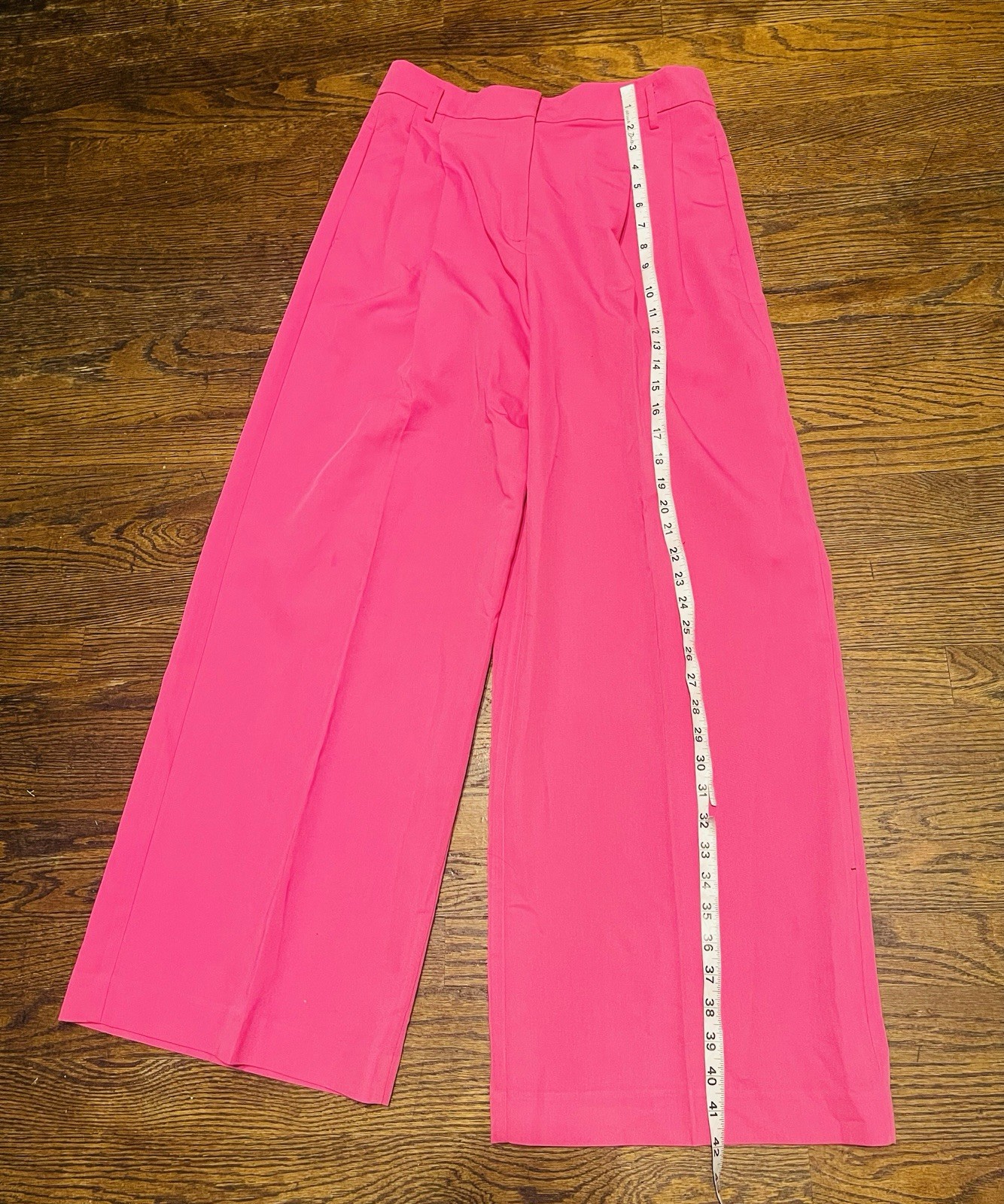 ann taylor Women’s Elegant Withe Leg High Waist Dress Pants In Fushia Size. 6
