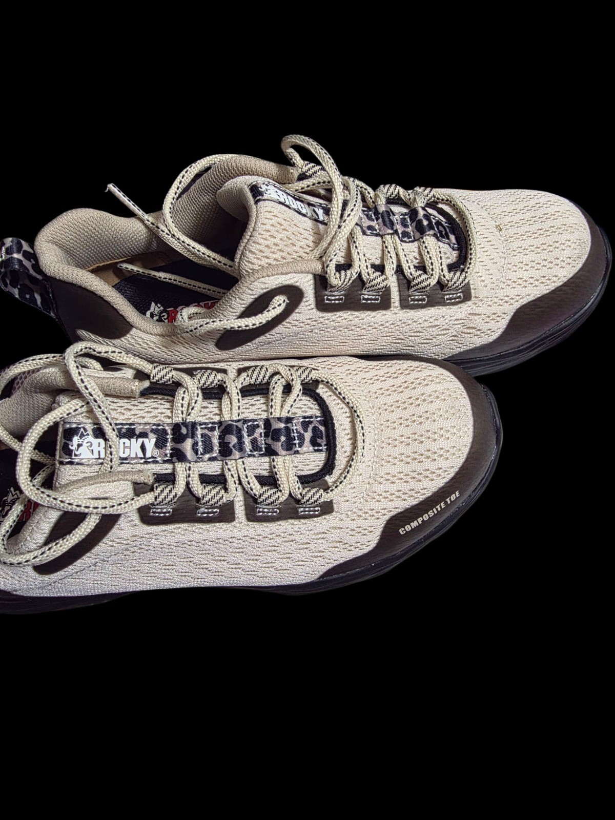 ROCKY V lite Womens Lace Up “Nano” Composite Work Shoe Brown