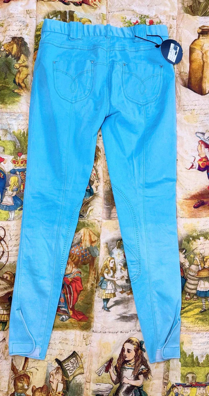 Kingsland Kelly Dip Dye Ocean Spray Bling Riding Breeches Size EU 34 US 24 NWT