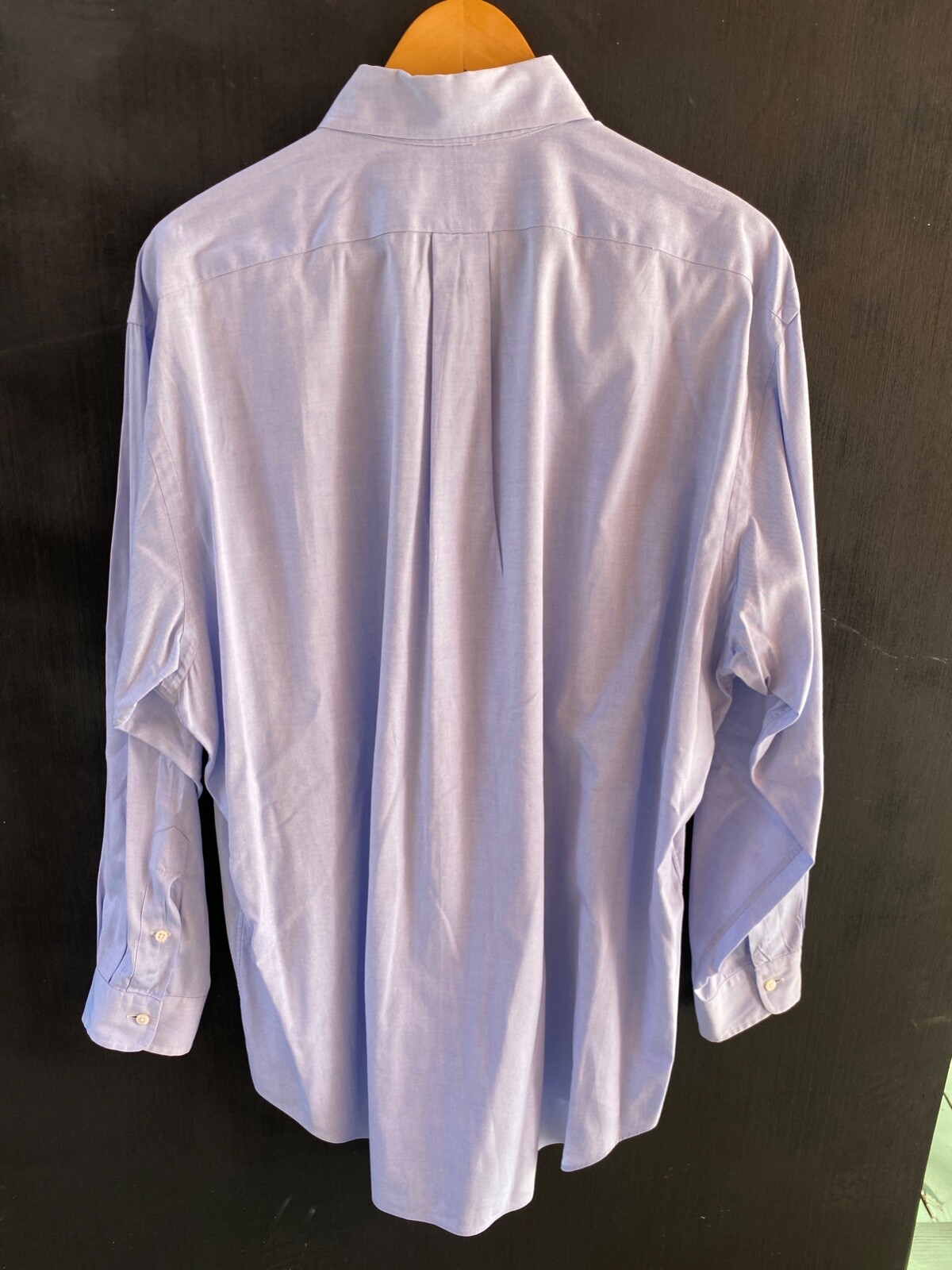 Ralph Lauren Yarmouth 100% Cotton Solid Blue Dress Shirt Men’s 16.5 – 33