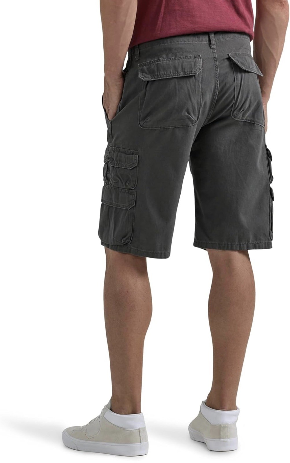 Wrangler Authentics Men’s Premium Twill Cargo Short Anthracite Twill 44 GRAY