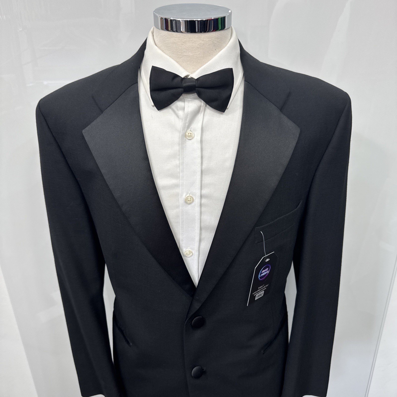 M&S TAILORING Black Wool Blend Regular Fit Dinner Tuxedo Jacket C44S