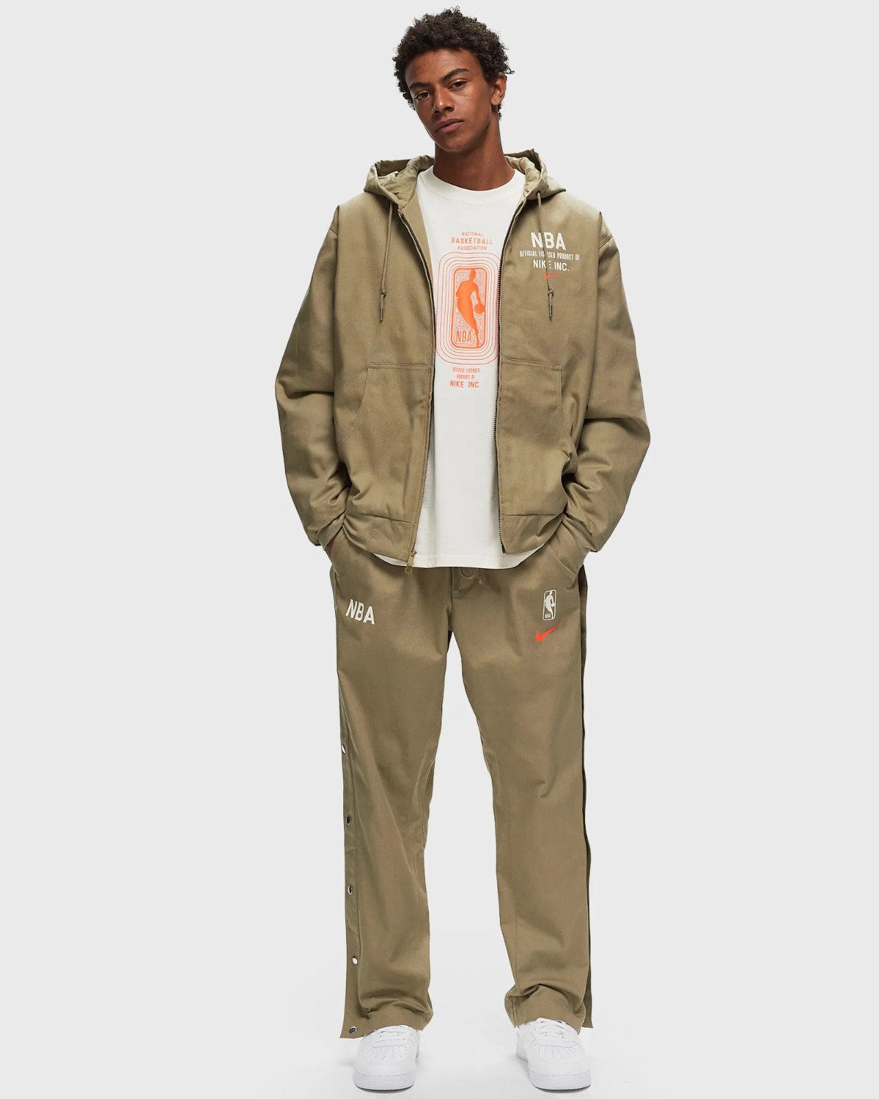 Nike NBA Team 31 Canvas Tear-Away Pants FQ3600-276 Neutral Olive (Men’s Small) S