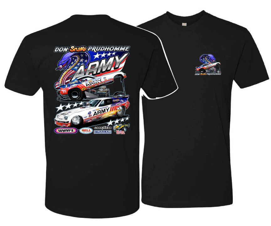 Don the Snake Prudhomme 1976 Army Monza T-Shirt (273)