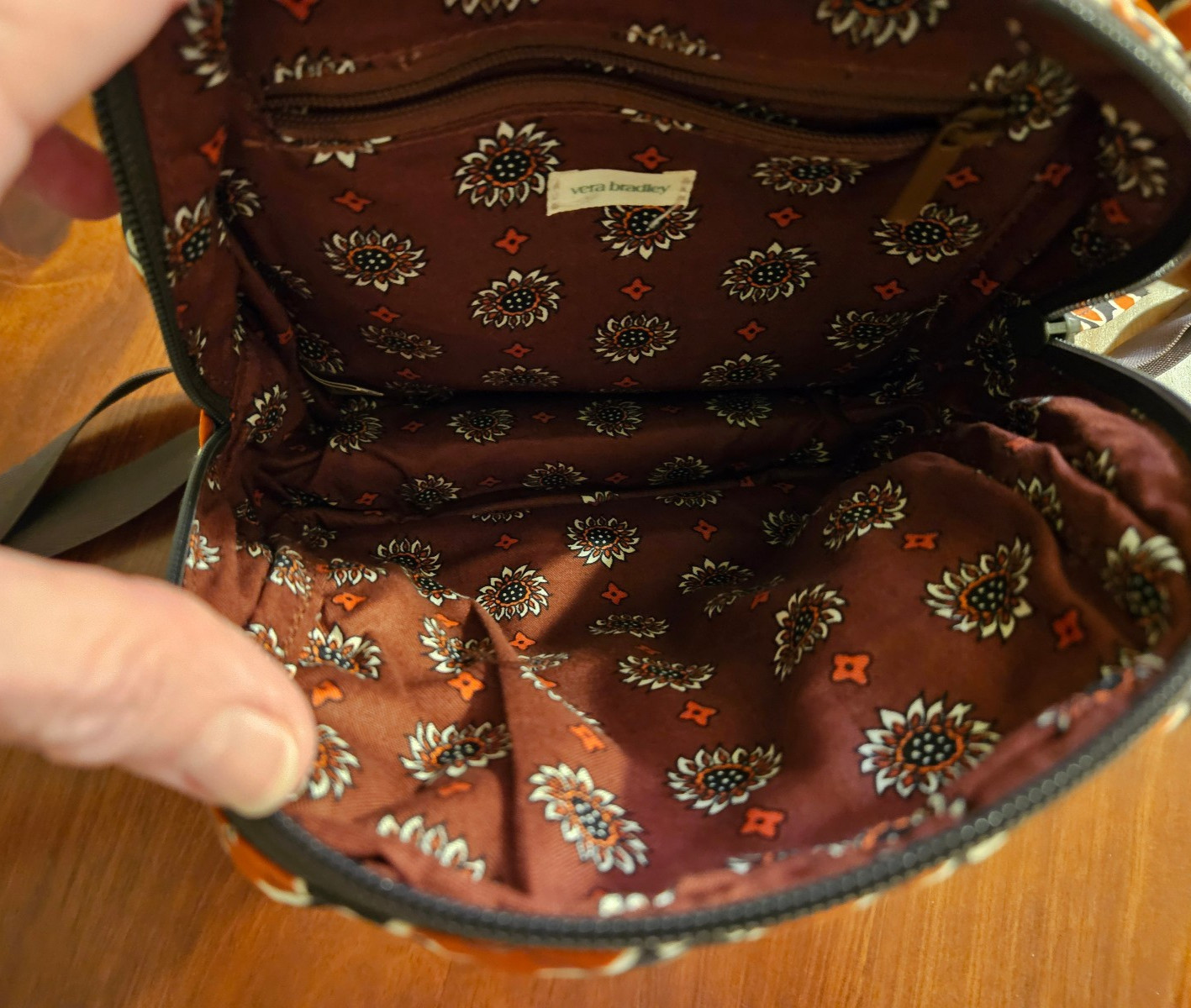 Vera Bradley Mini Banbury Backpack, Moorish, Brown Print, NEW with tags