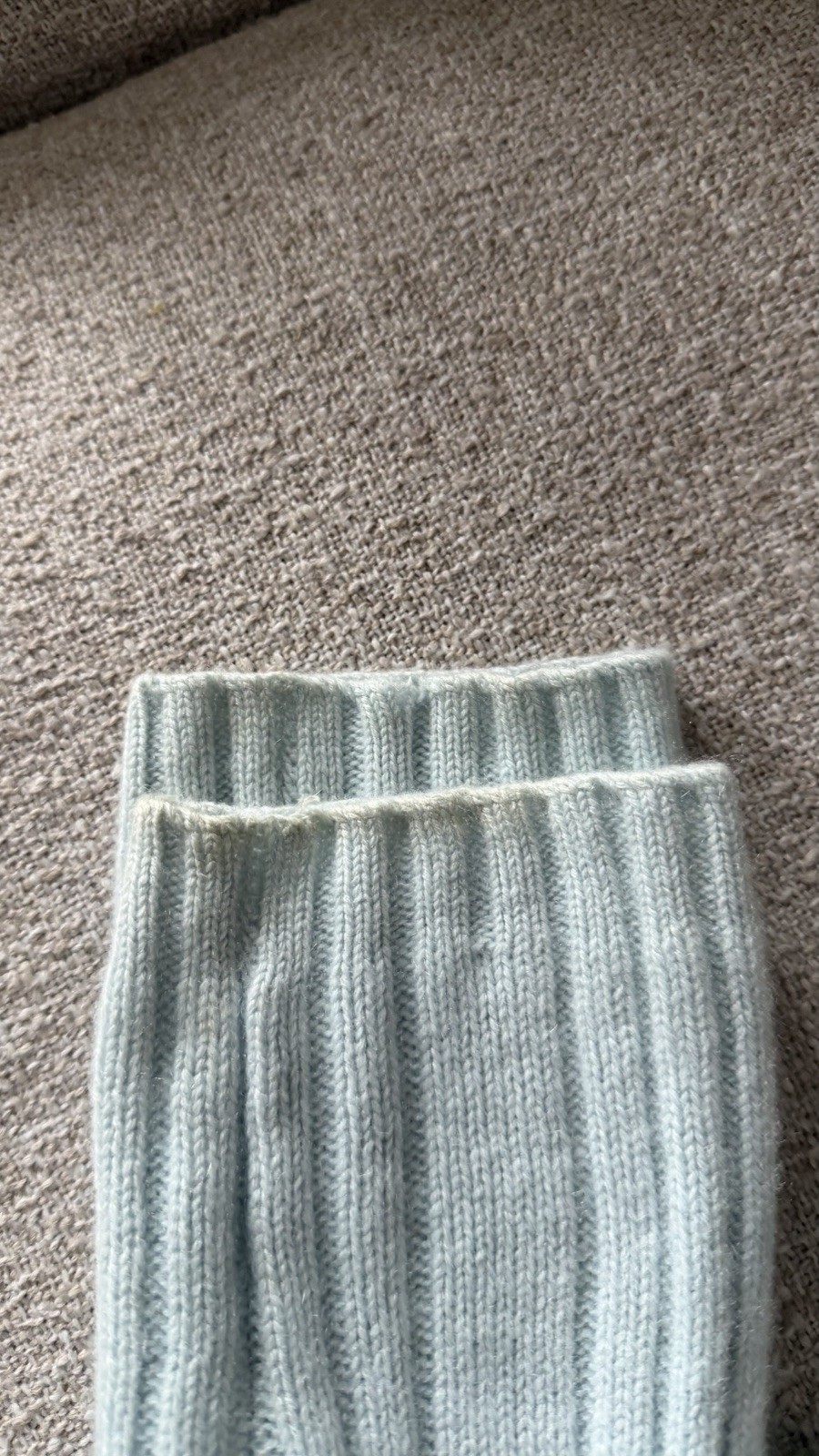 VTG CASUAL CORNER 100% CASHMERE THICK KNIT BLUE TURTLENECK SIZE M MADE HONG KONG