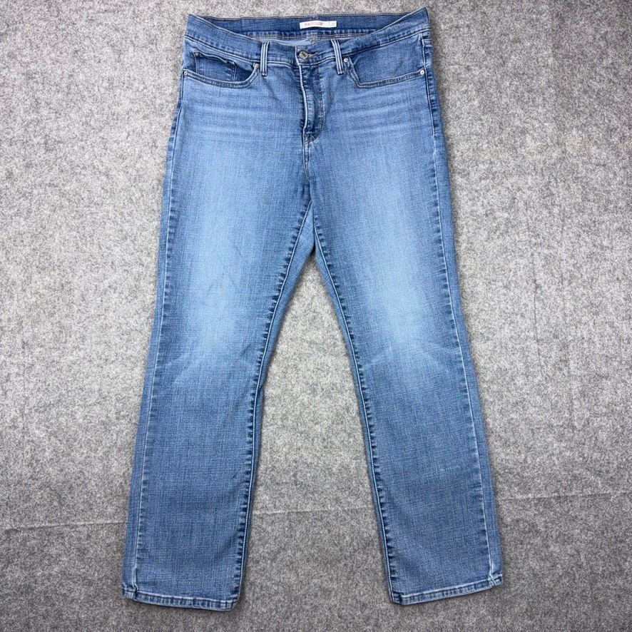 Levi’s Jeans Womens 32×29 Blue 314 Shaping Straight Leg Stretch Denim Y2K