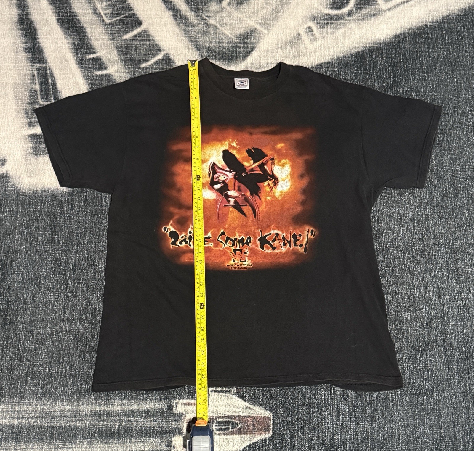 Vintage 90s WWF Kane Welcome To Hell Shirt XL