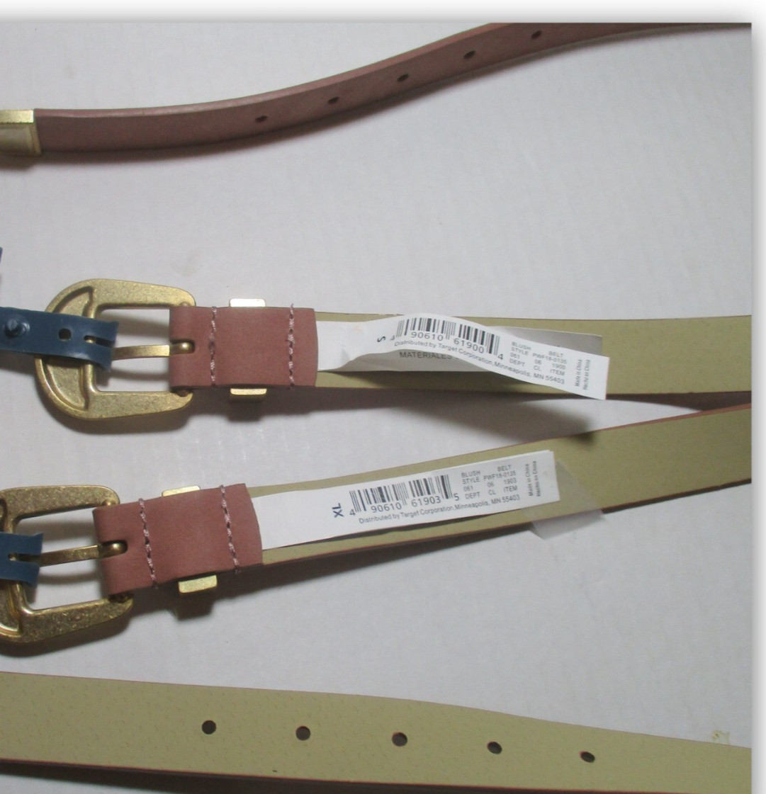 Universal Thread women’s belt BLUSH 7/8 inch wide Man Made Materials Small