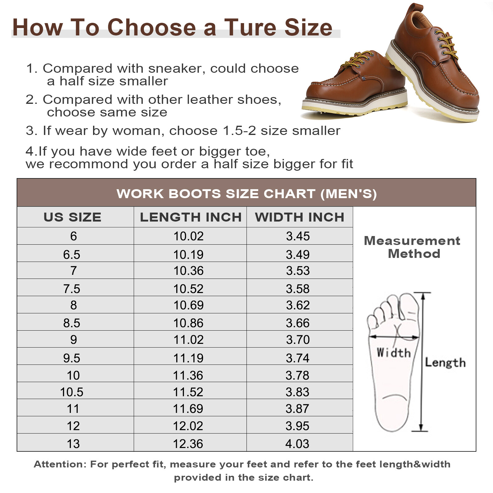 Men’s 4″ Soft Toe SureTrack Leather Durable Breathable Oxford Work Boots