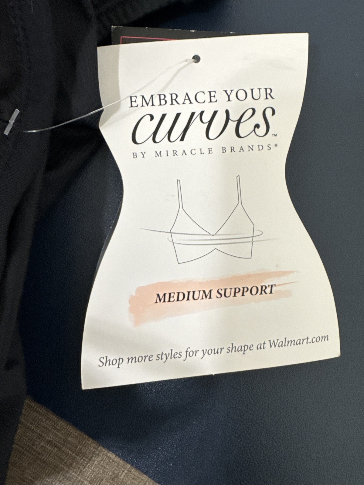 Embrace Your Curves by Miracle Brands 3X 24W-26W Black 1 Piece Swimsuit New