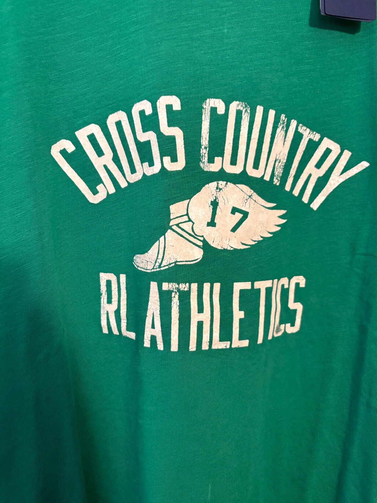 NWT Polo Ralph Lauren Green CROSS COUNTRY RL ATHLETICS Graphic T Shirt Sz XLT