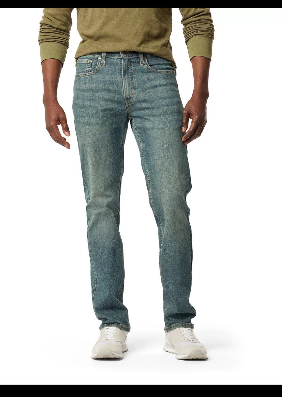 Levi Strauss Signature Men’s Straight Fit Jeans Sun Glare 34W x 30L 589880048