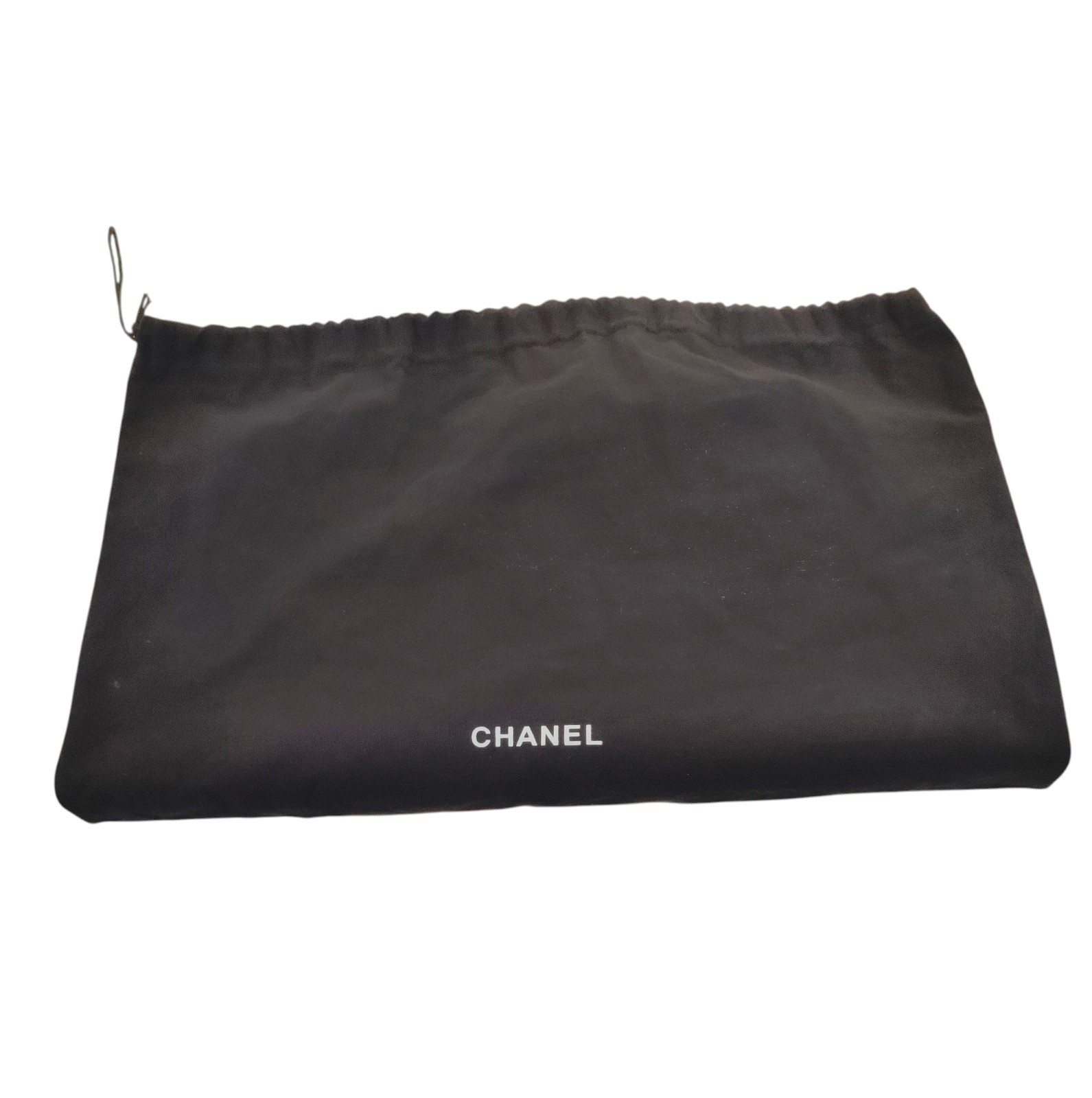 Vintage Chanel Black Leather Bowling Bag Surpique Gold CC Zip Authentic Shoulder