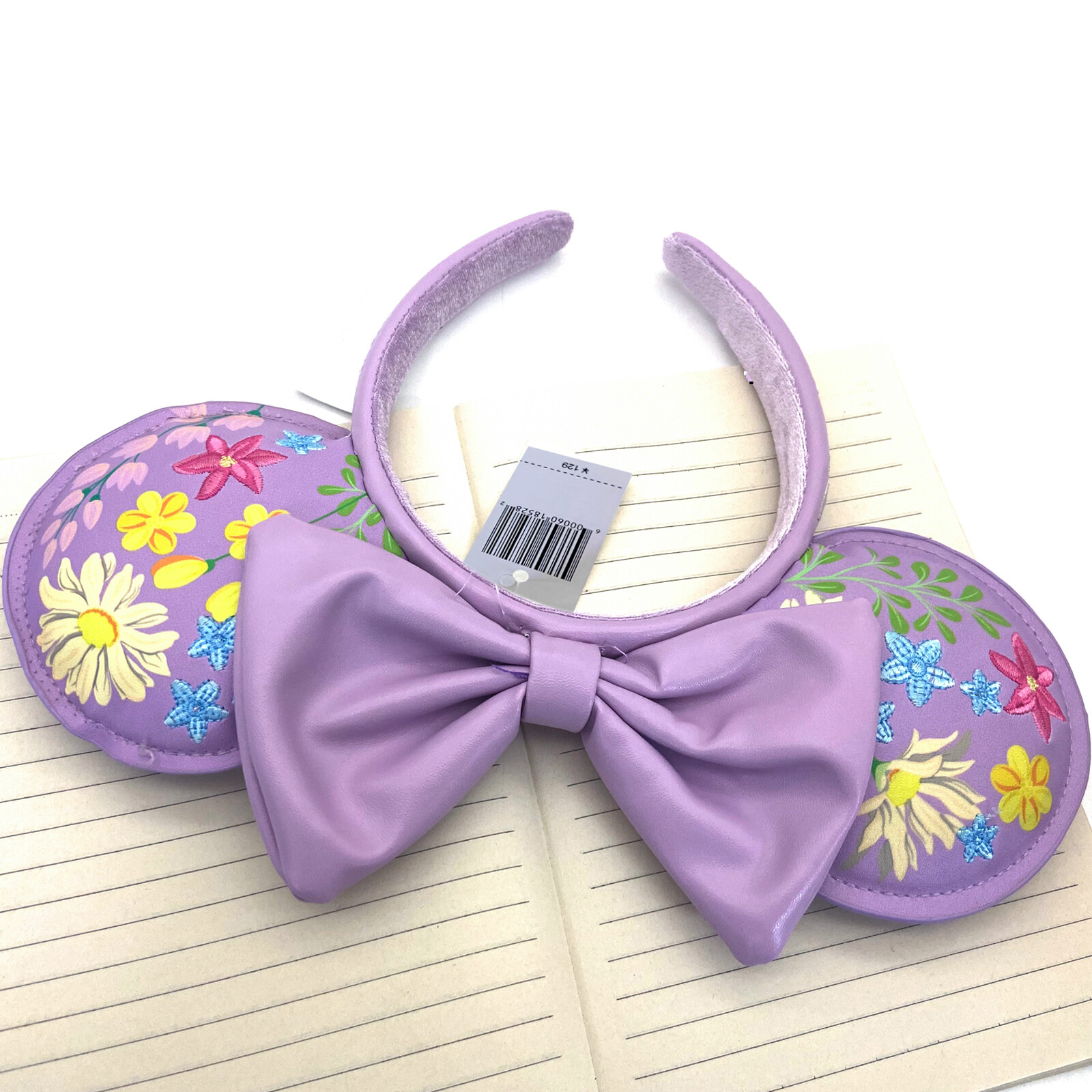 2025 Loungefly DisneyPark’s Anniversary Flower Headband Minnie Ears Purple Mouse
