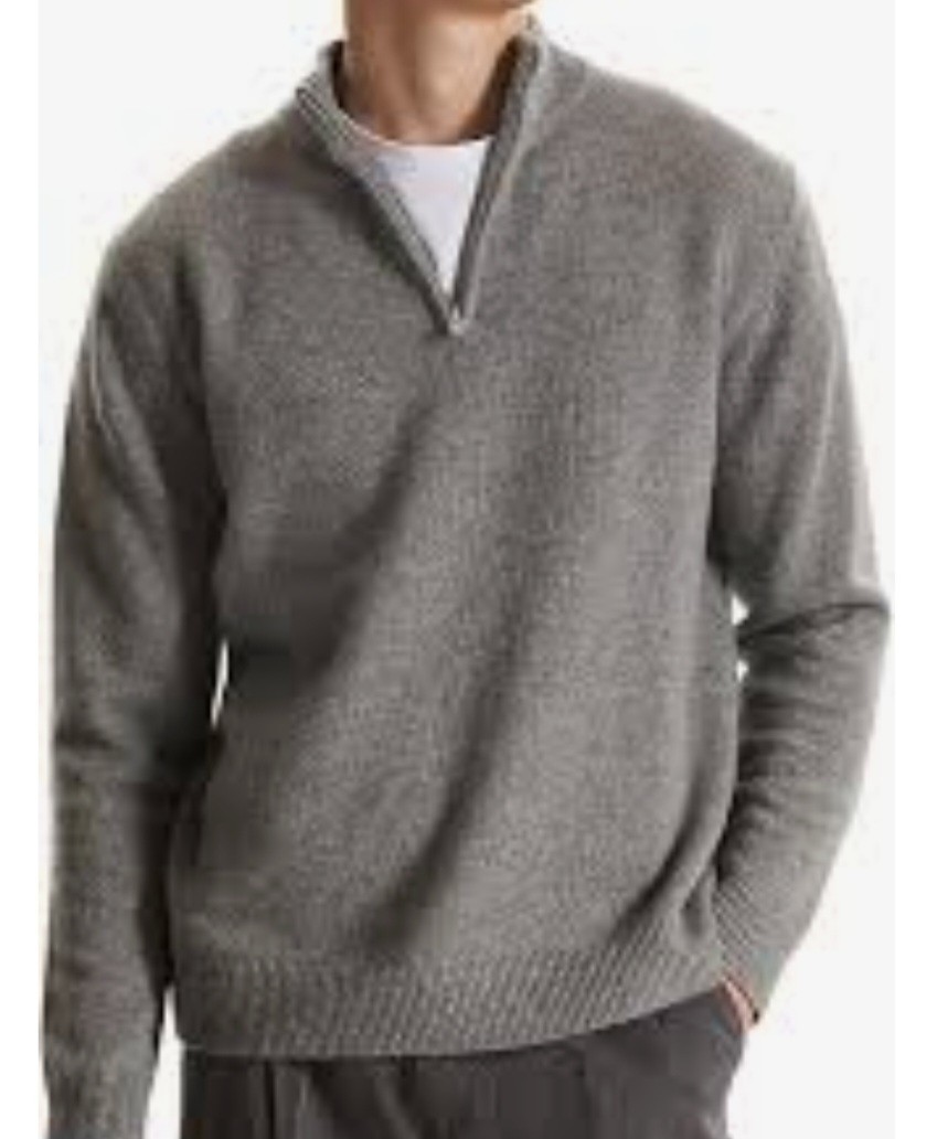 Eddie Bauer Men’s TL Tall Large Quarter Zip Sweater. 100% Baumwolle (Cotton)