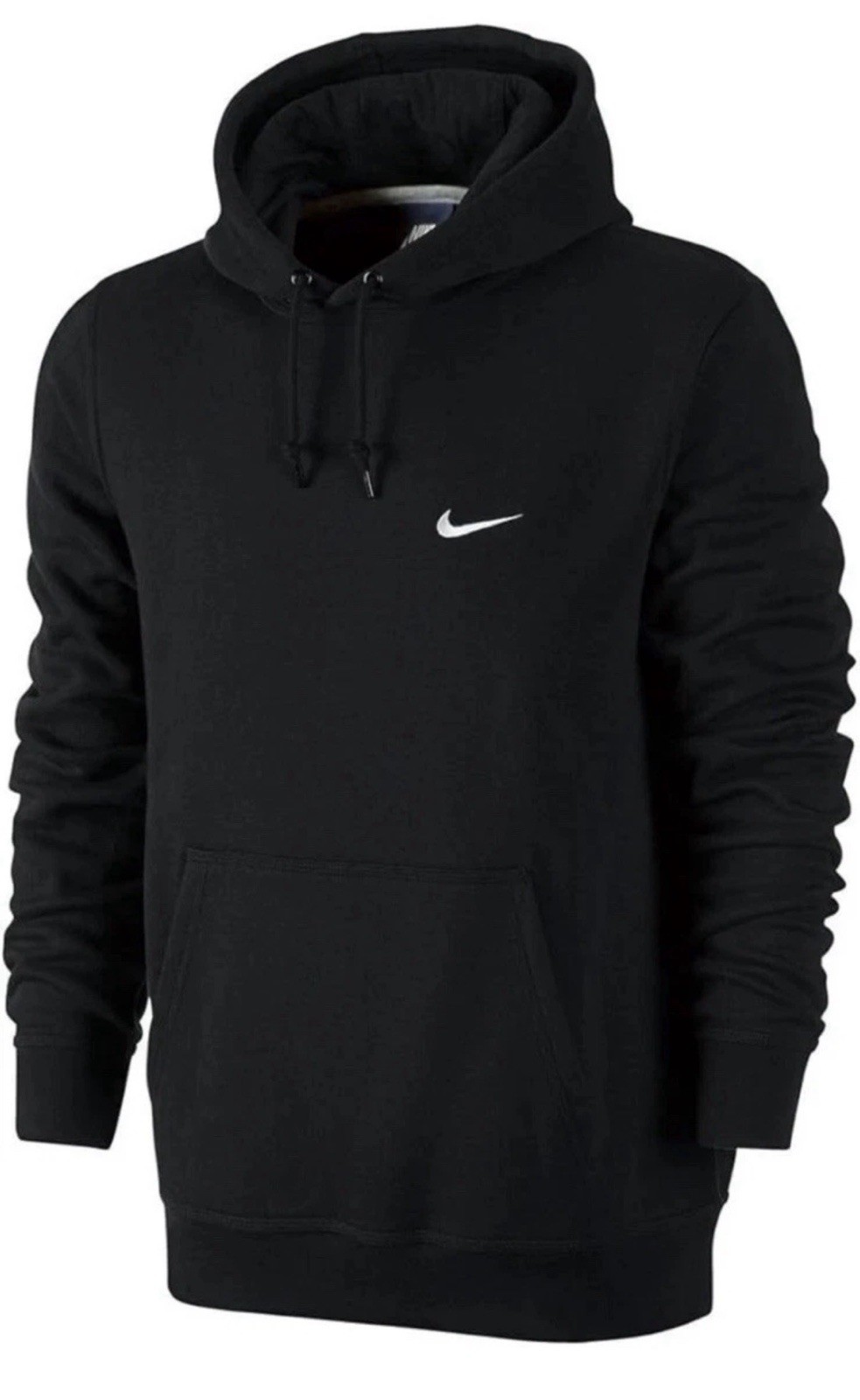 Nike Sportswear Club Fleece Black Hoodie MENS SIZES (611457-010) Swoosh NEW