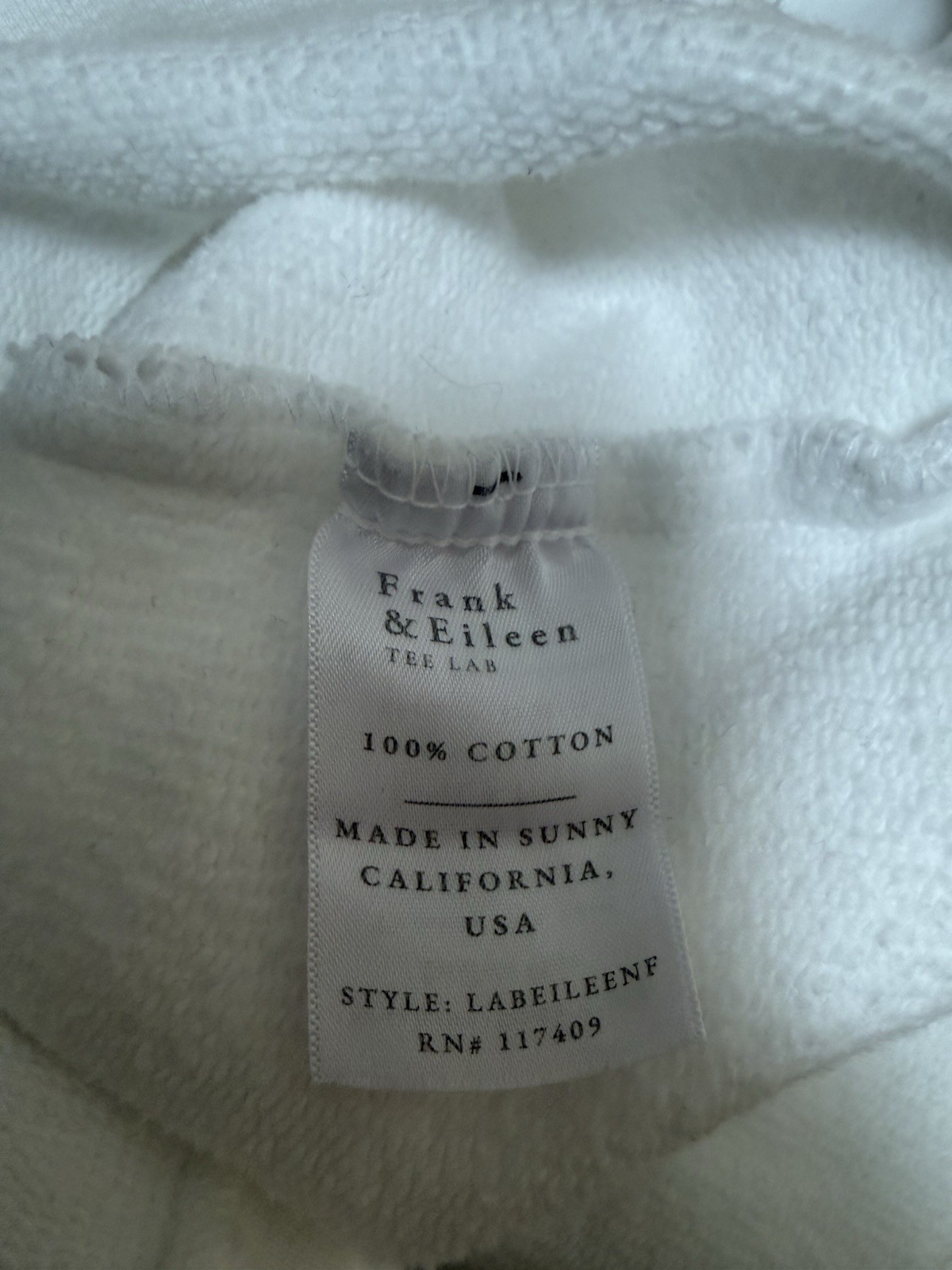 Frank & Eileen Triple Fleece Eileen Sweatshirt button up small or med NWOT #3