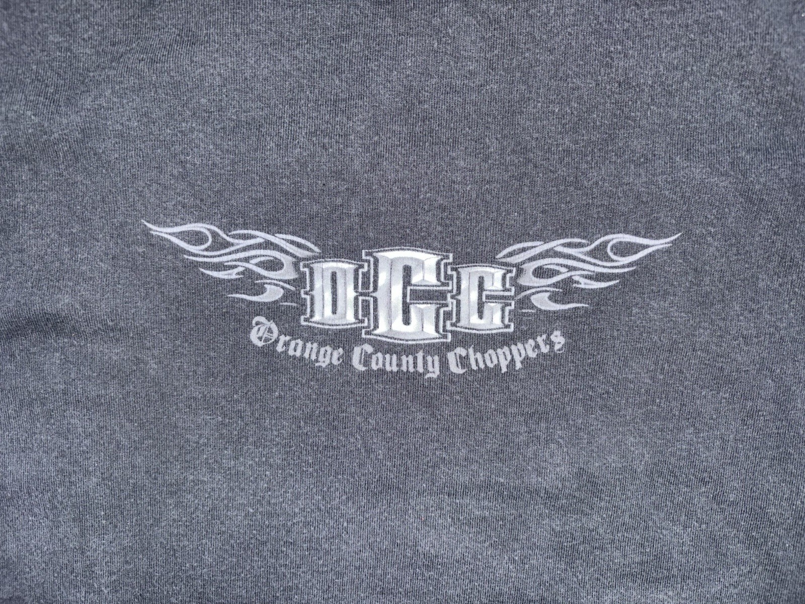 Vintage Orange County Choppers Flaming Sword T-Shirt Mens (XL) Motorcycle Y2K