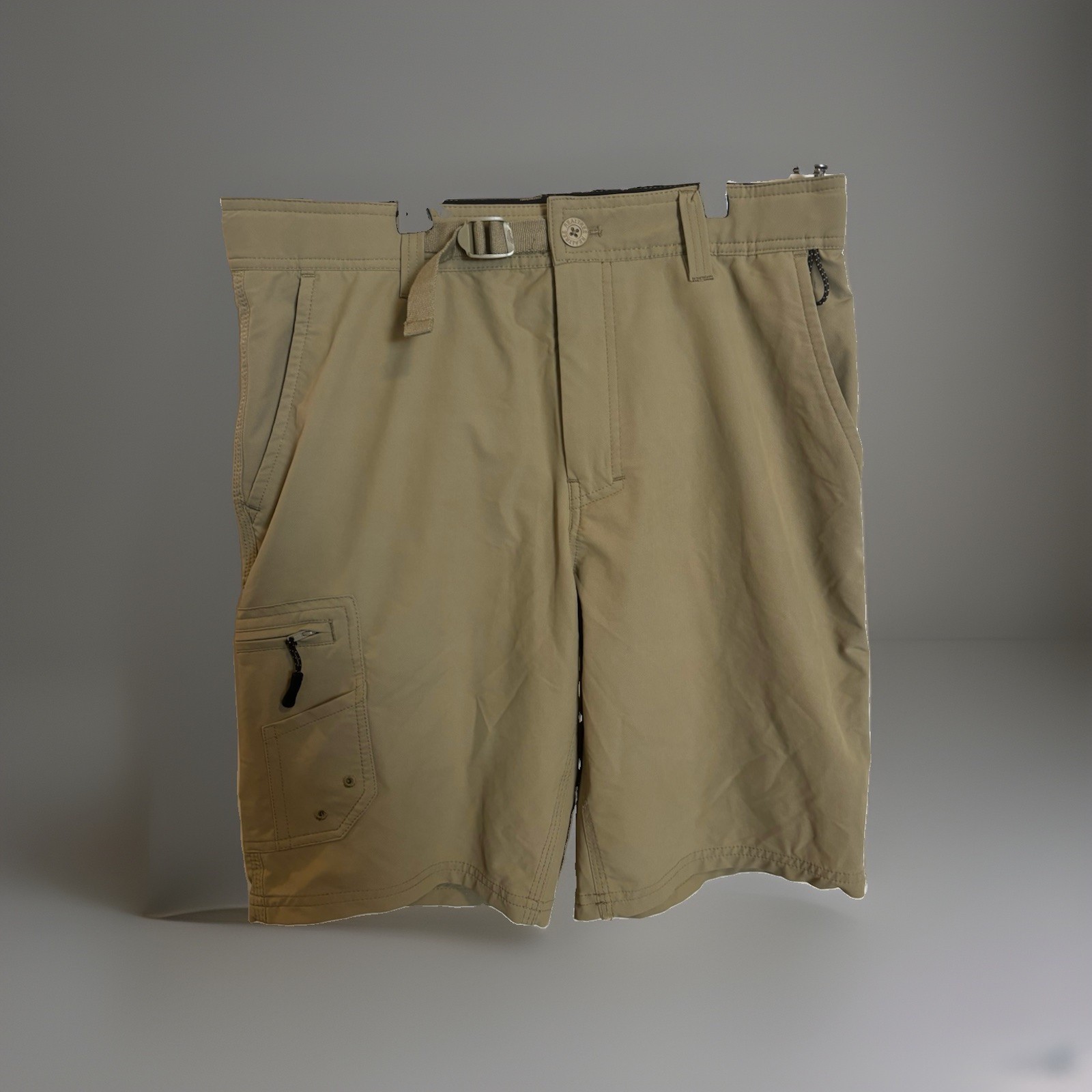 Realtree Men’s Cargo Shorts Size Small 28/30 Khaki Elastic Waist Outdoor Active