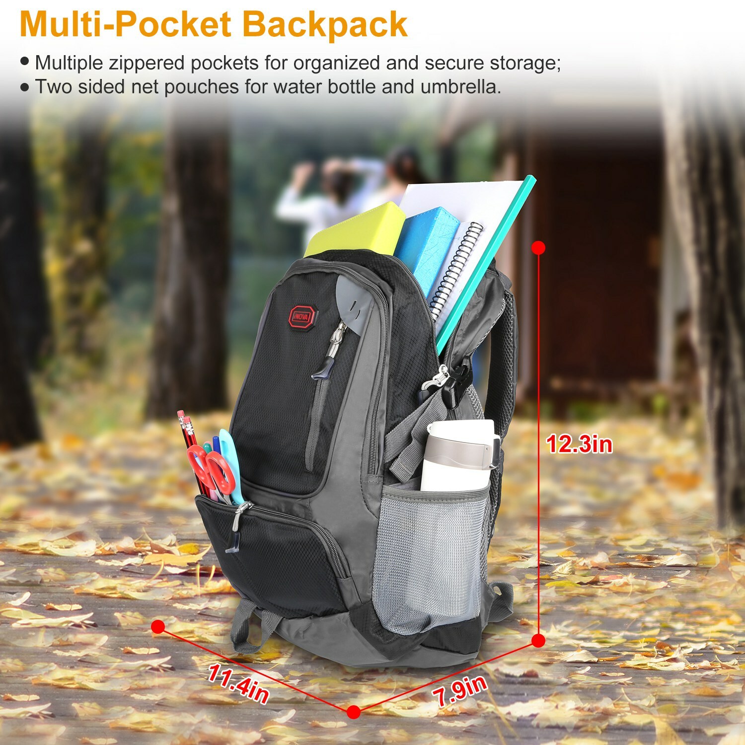 Men Women Backpack Sports Gym Shoulder Bag Outdoor Hiking Travel School Backpack