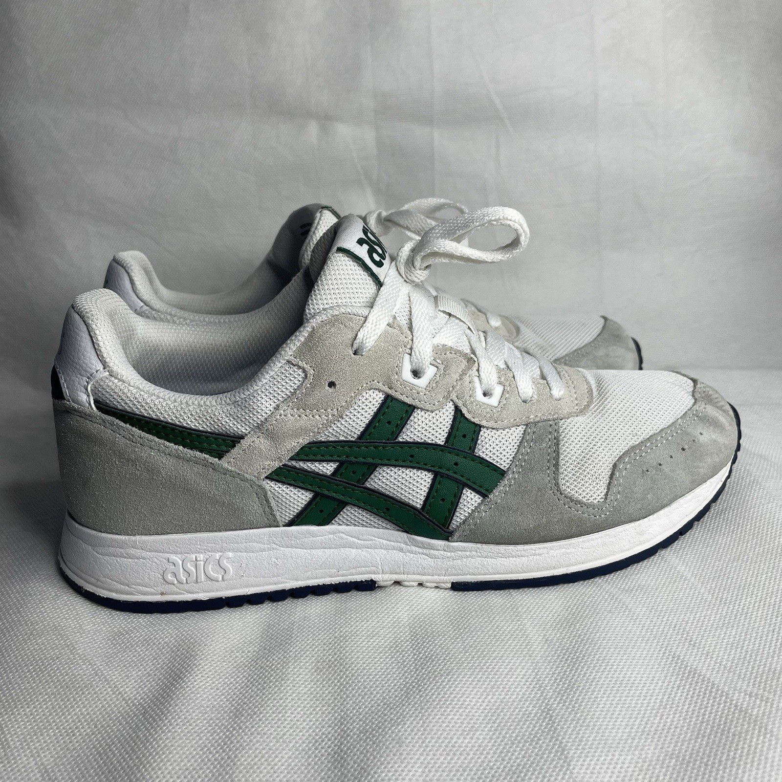 Asics Lyte Classic Casual Sneaker Shoes Mens Size US 7 White Green 1201A477-120