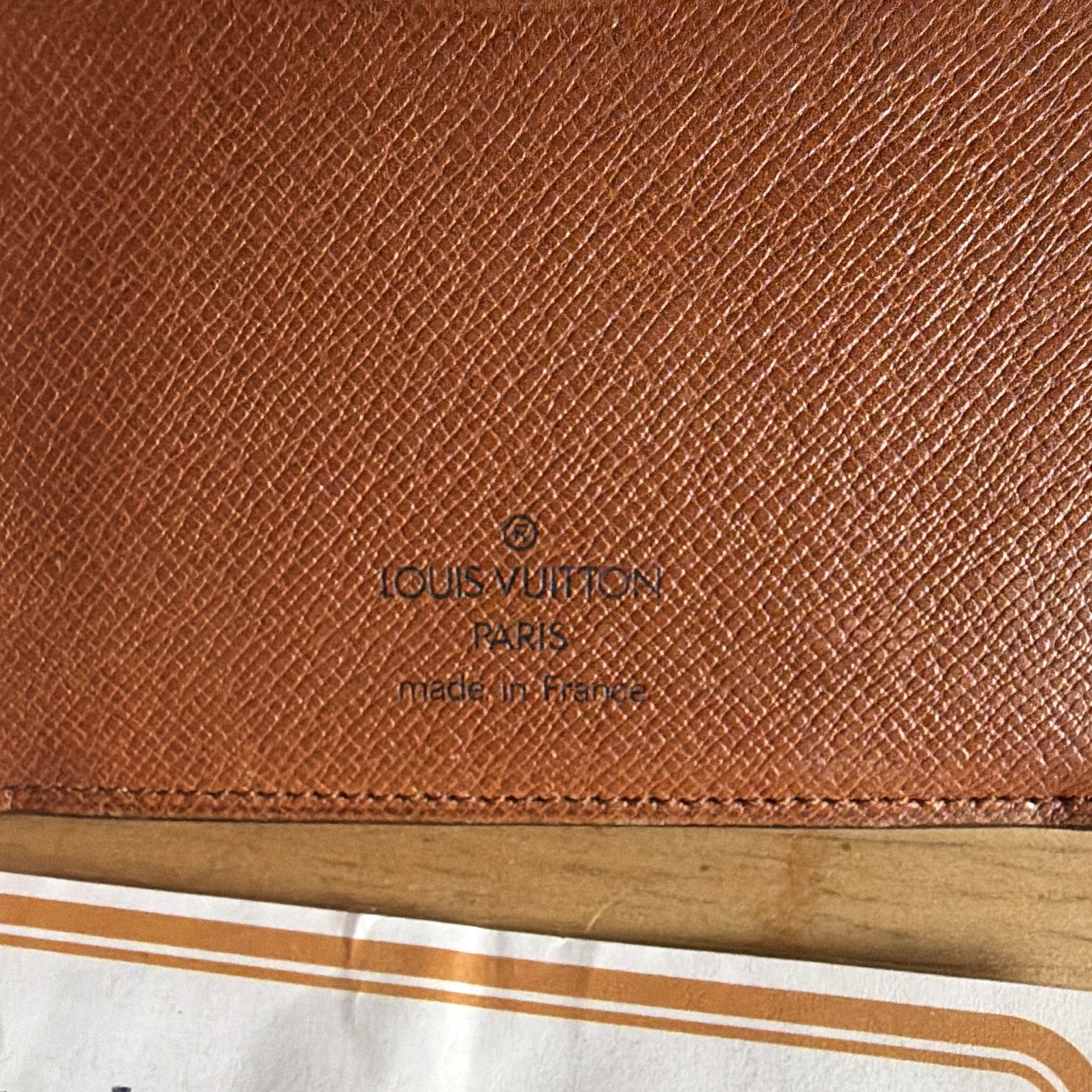 Louis Vuitton Monogram Canvas/Leather Bifold ID/Document Holder Brown