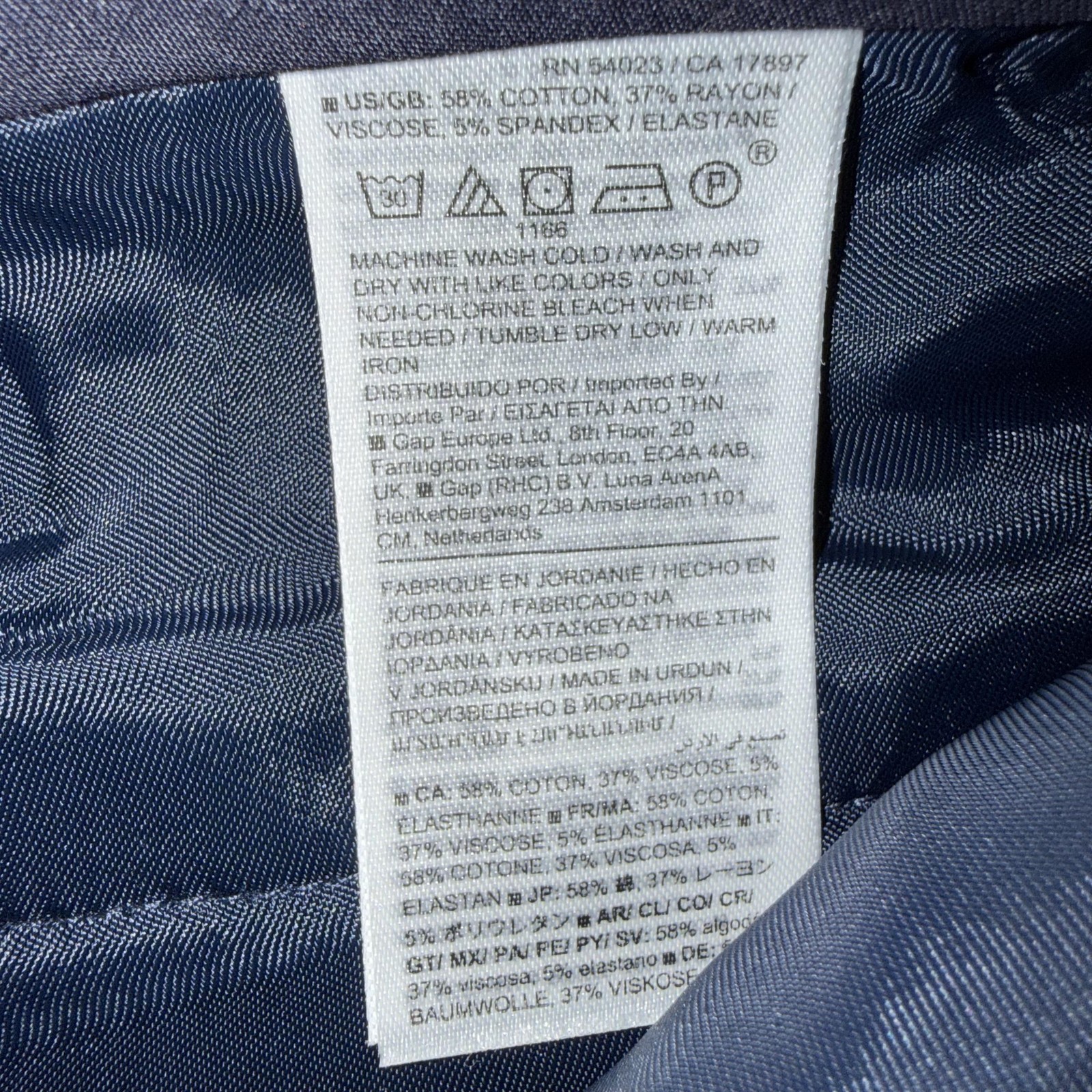 Banana Republic Sloan Pants Womens 12 Blue Twill Slim Ankle Dress Stretch NWT