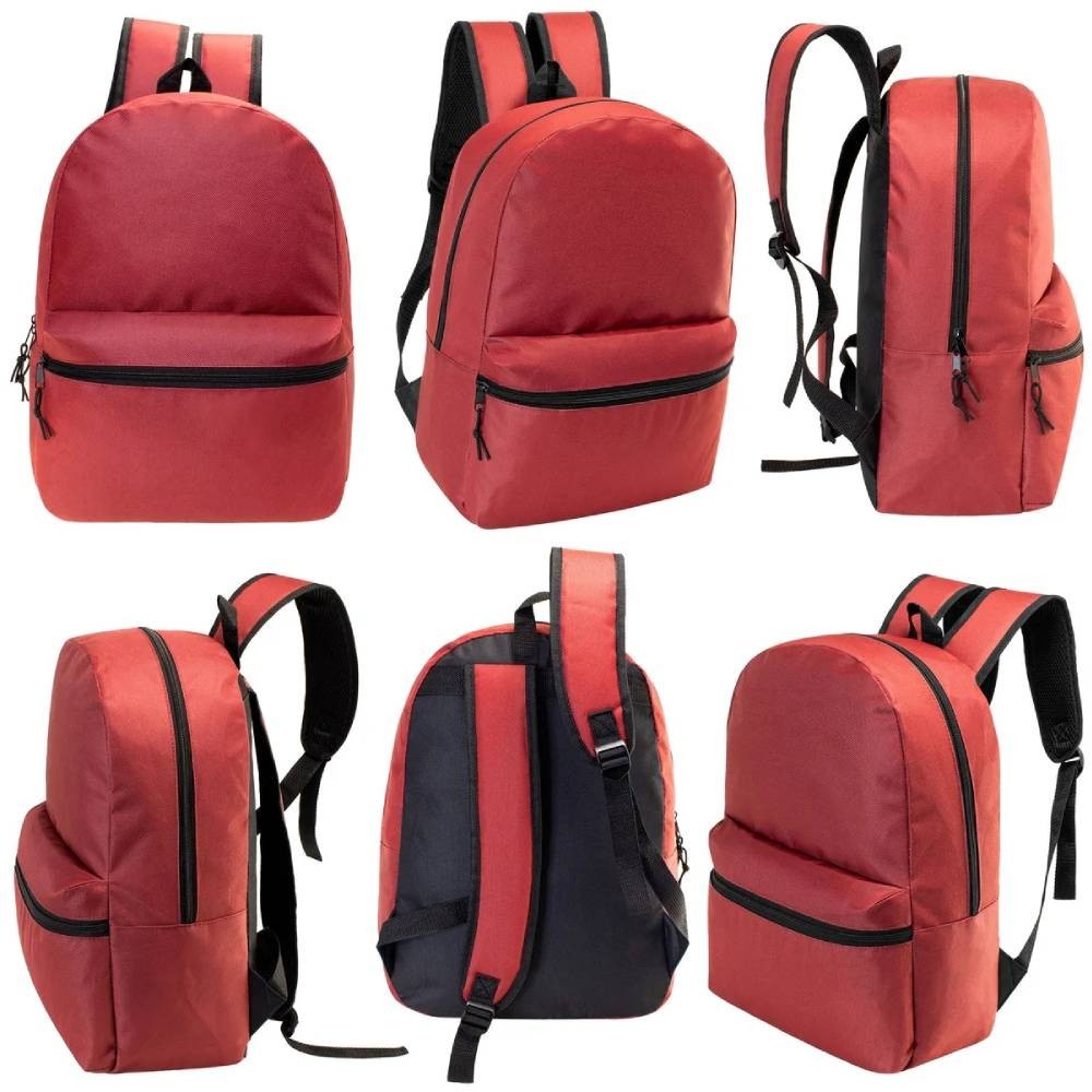 24 Pack Kids Backpacks Bulk 15″ School Bookbags Wholesale Case 8 Assorted Colors