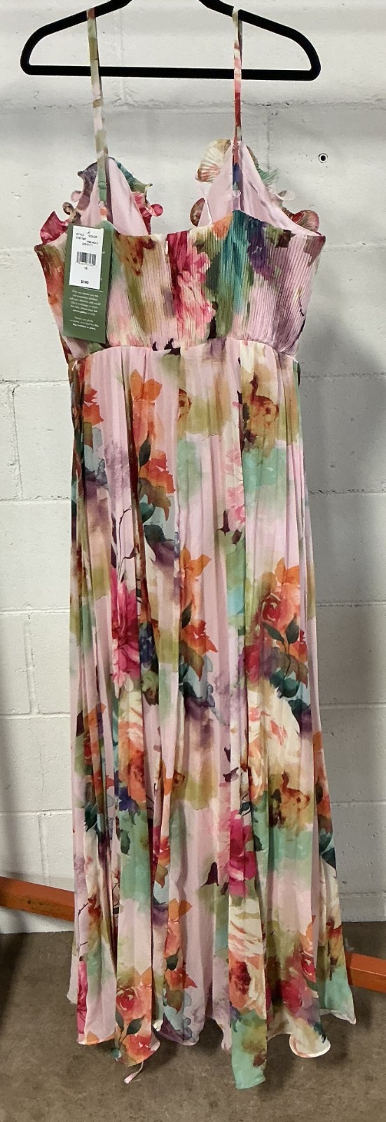 Womens Melonie Pink Multi Color Dress, Size 16