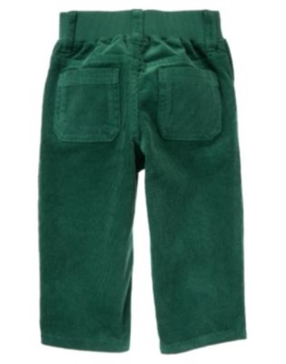 GYMBOREE LOCH NESS HEROES GREEN 3qtr RIB CORDUROY PANTS 6 12 18 2T 3T 4T 5T NWT